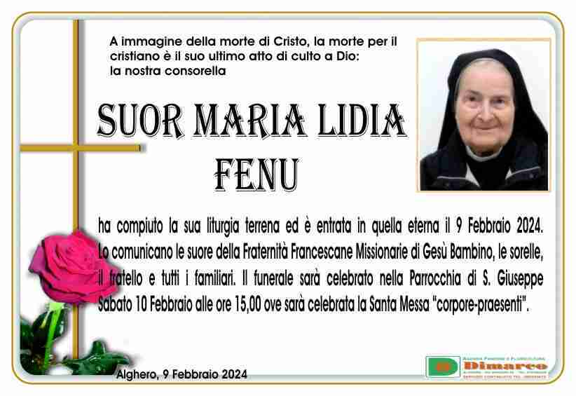 Suor Maria Lidia Fenu