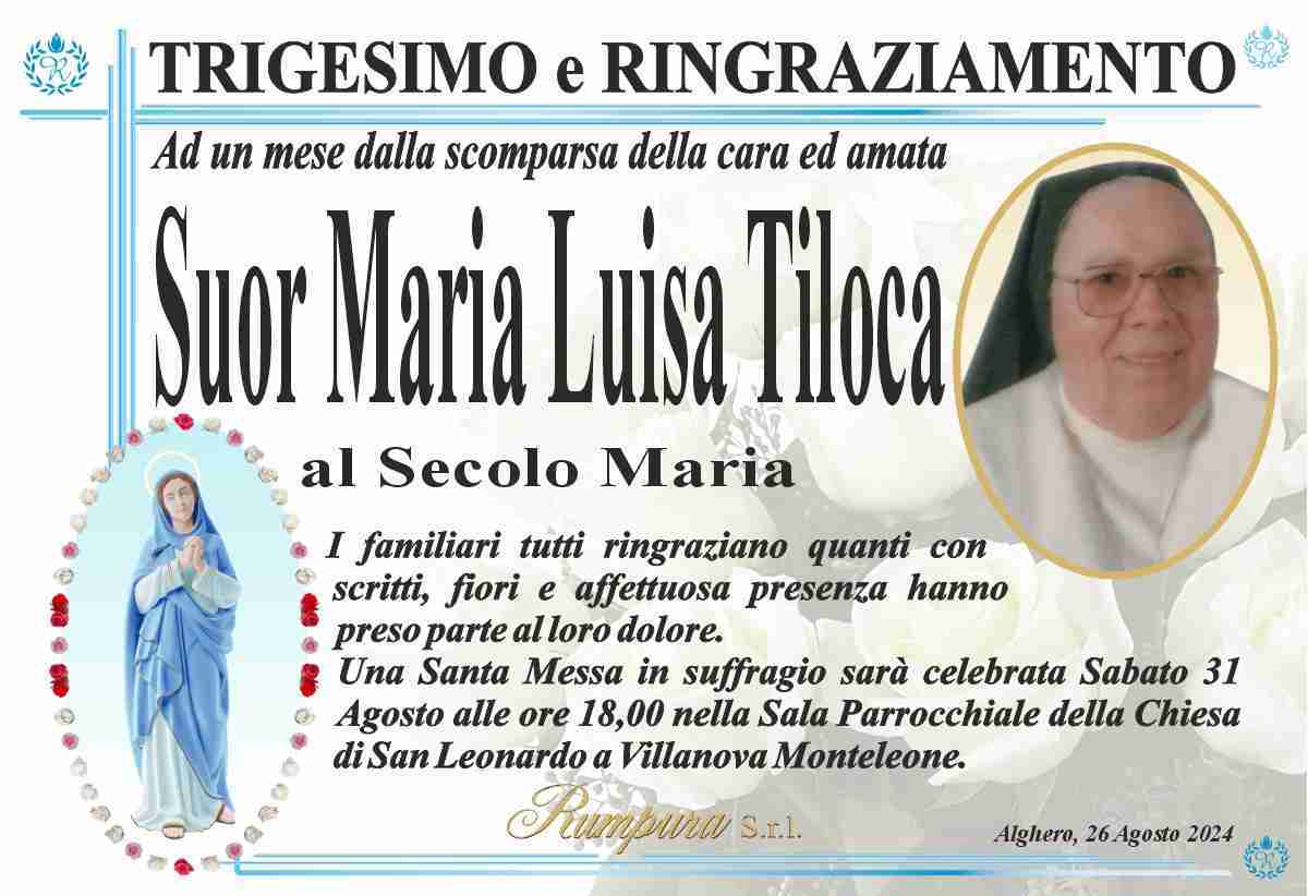 Suor Maria Luisa Tiloca