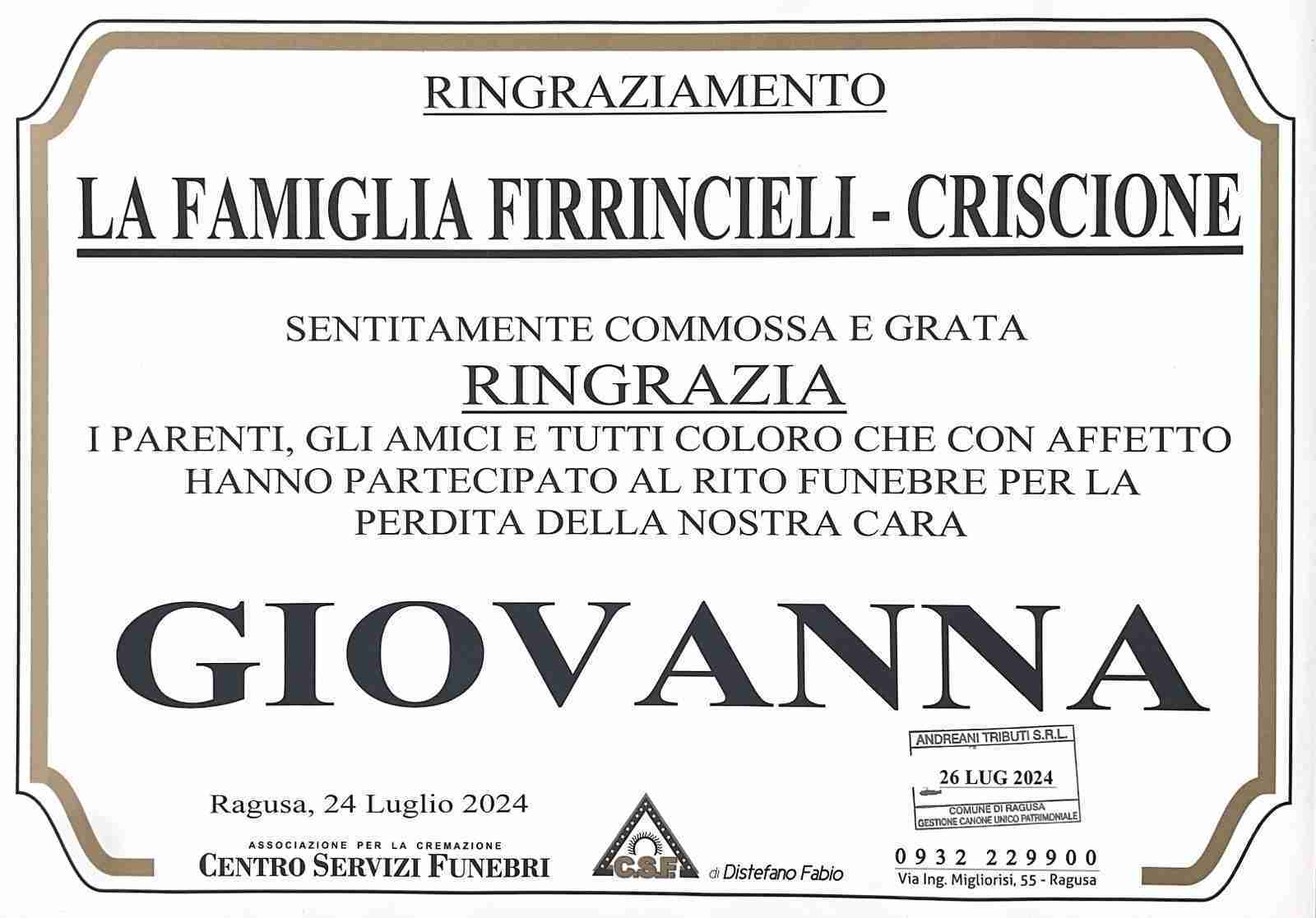 Criscione Giovanna