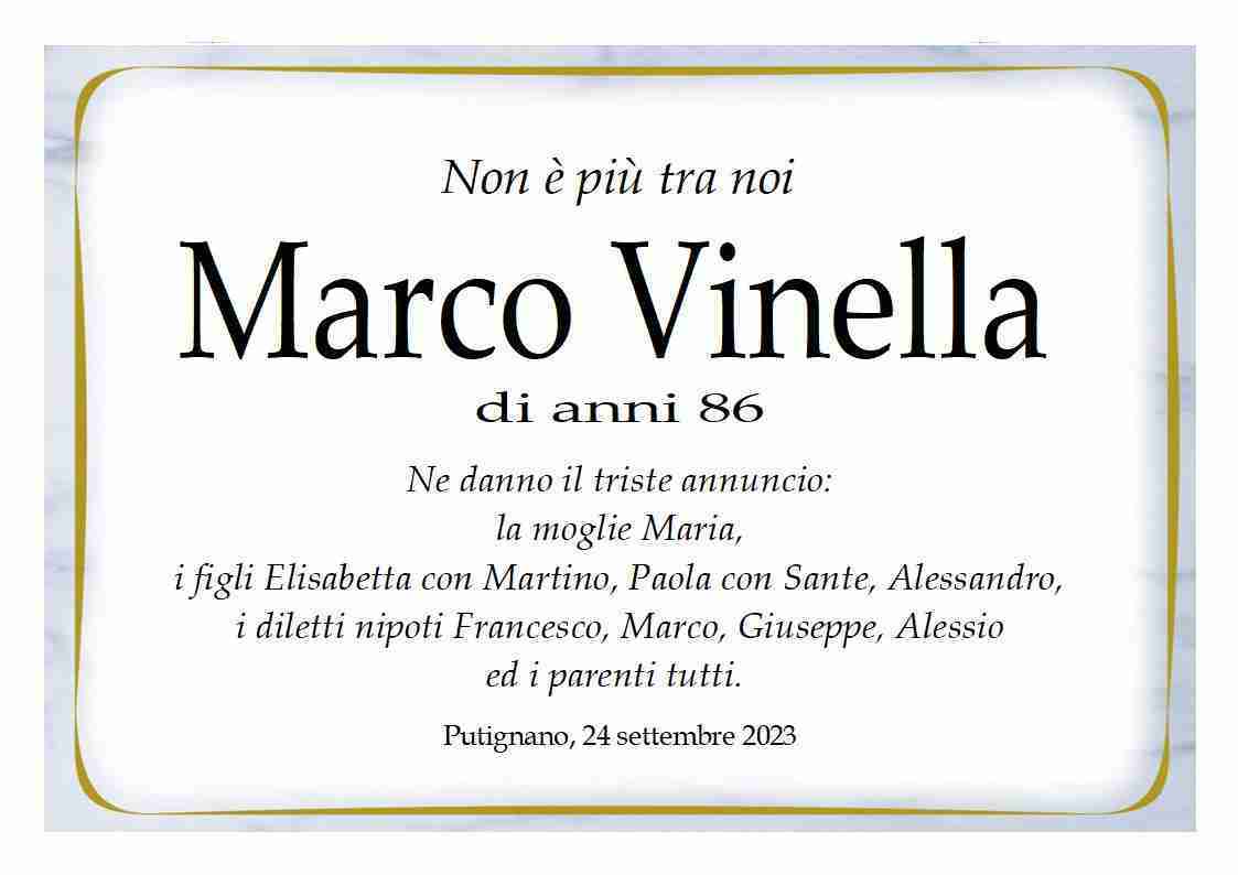 Marco Aurelio Antonio Cosimo Vinella