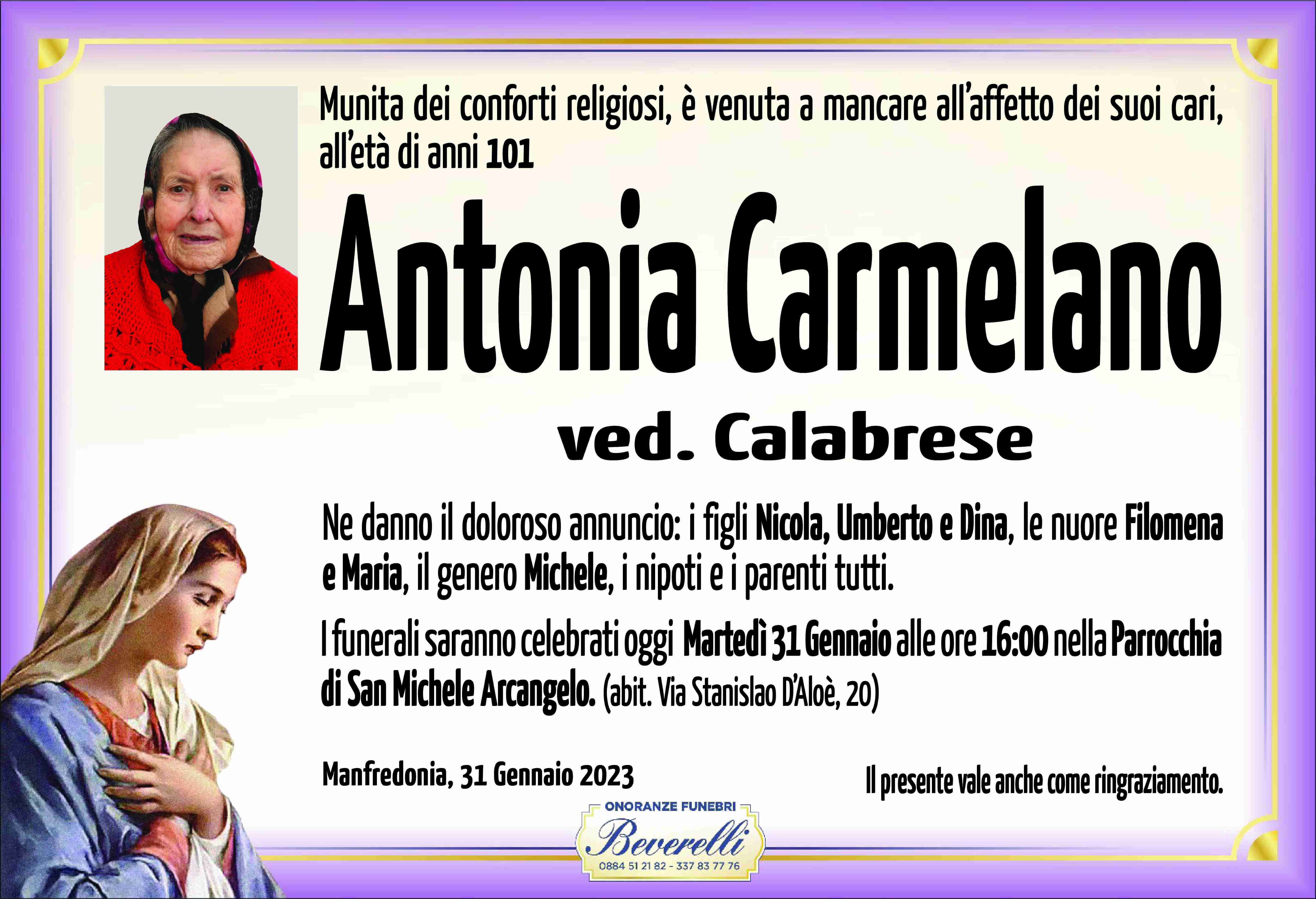 Antonia Carmelano