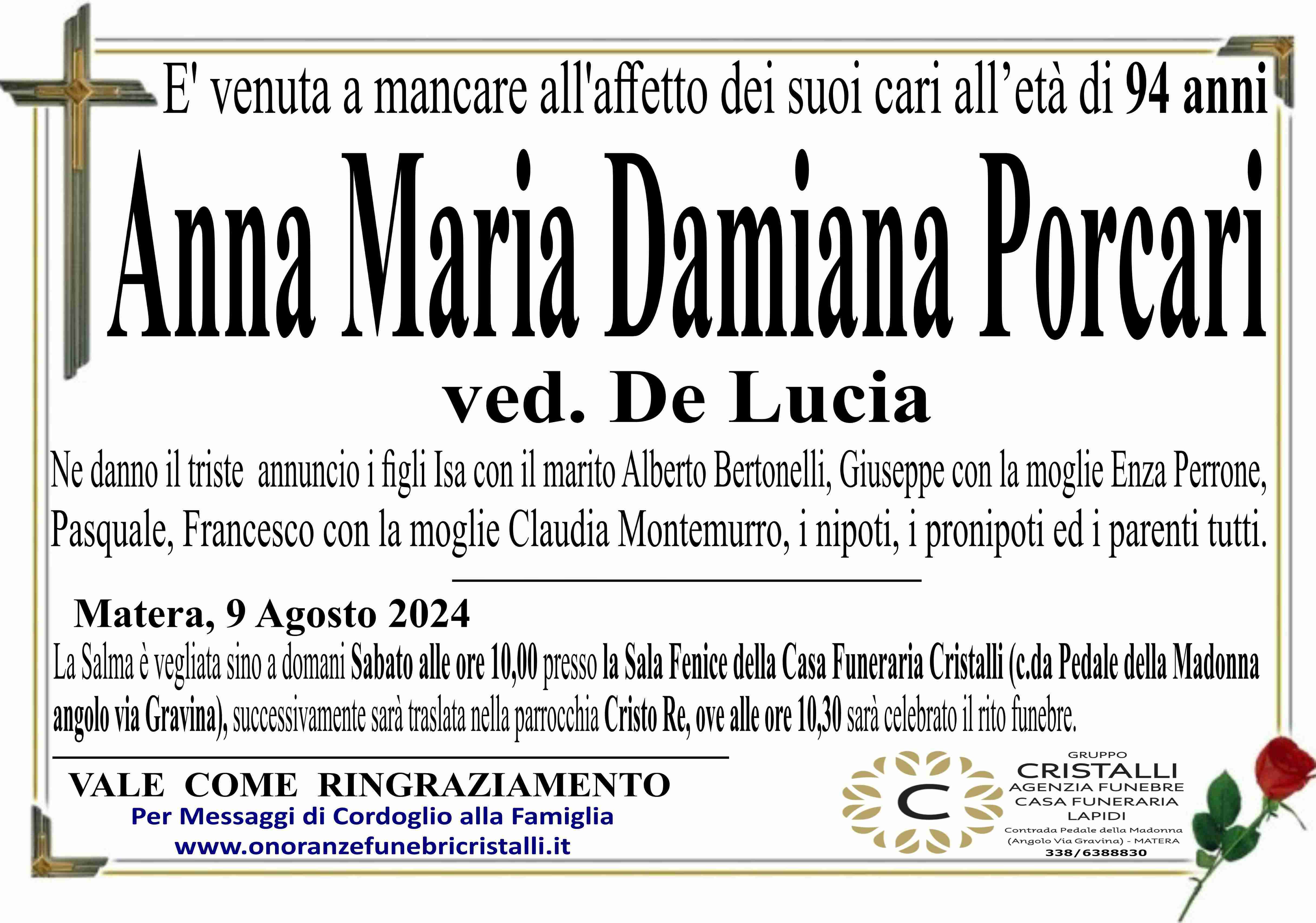 Anna Maria Damiana Porcari