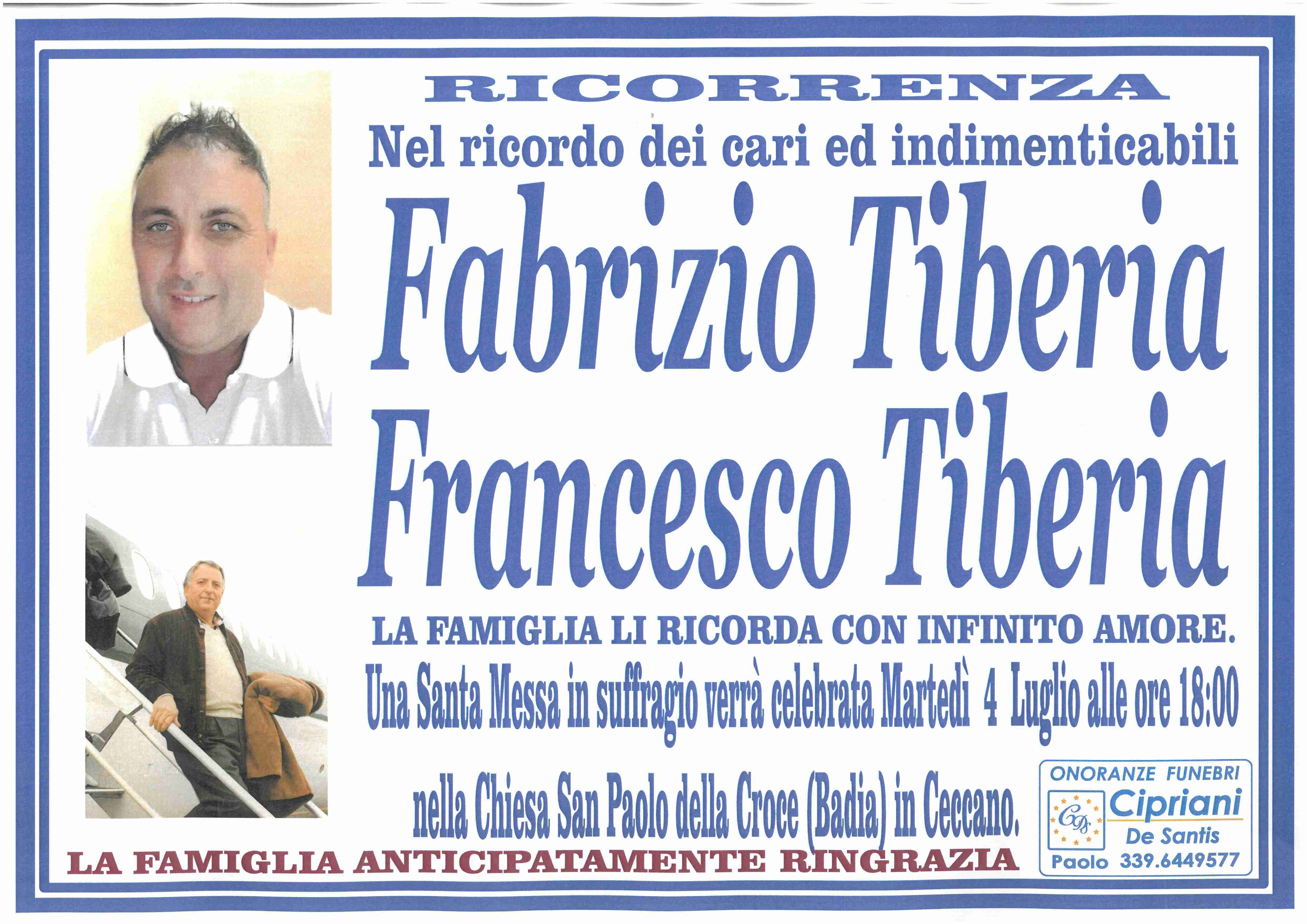 Fabrizio Tiberia Francesco Tiberia