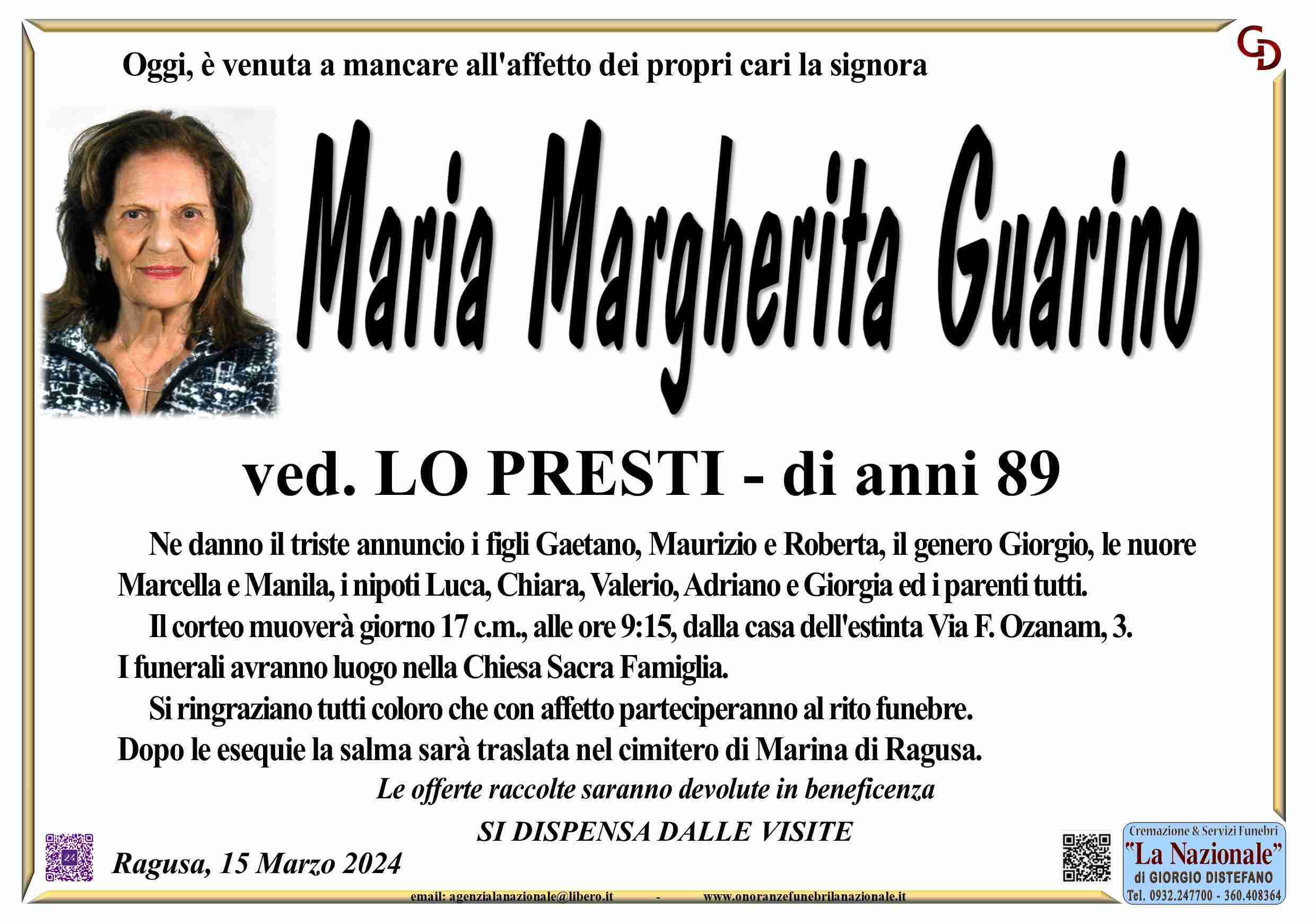 Maria Margherita Guarino