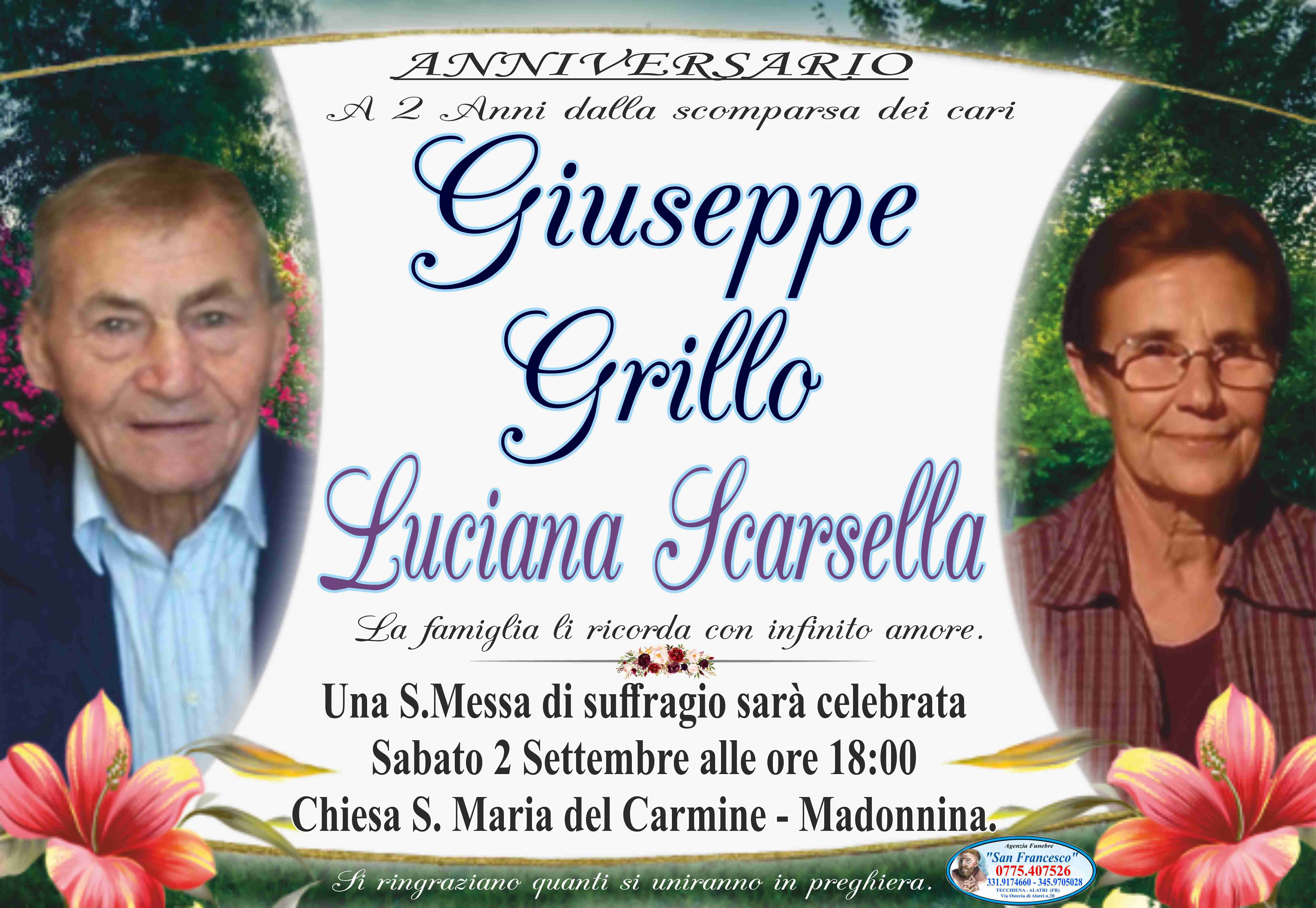 Giuseppe Grillo e Luciana Scarsella