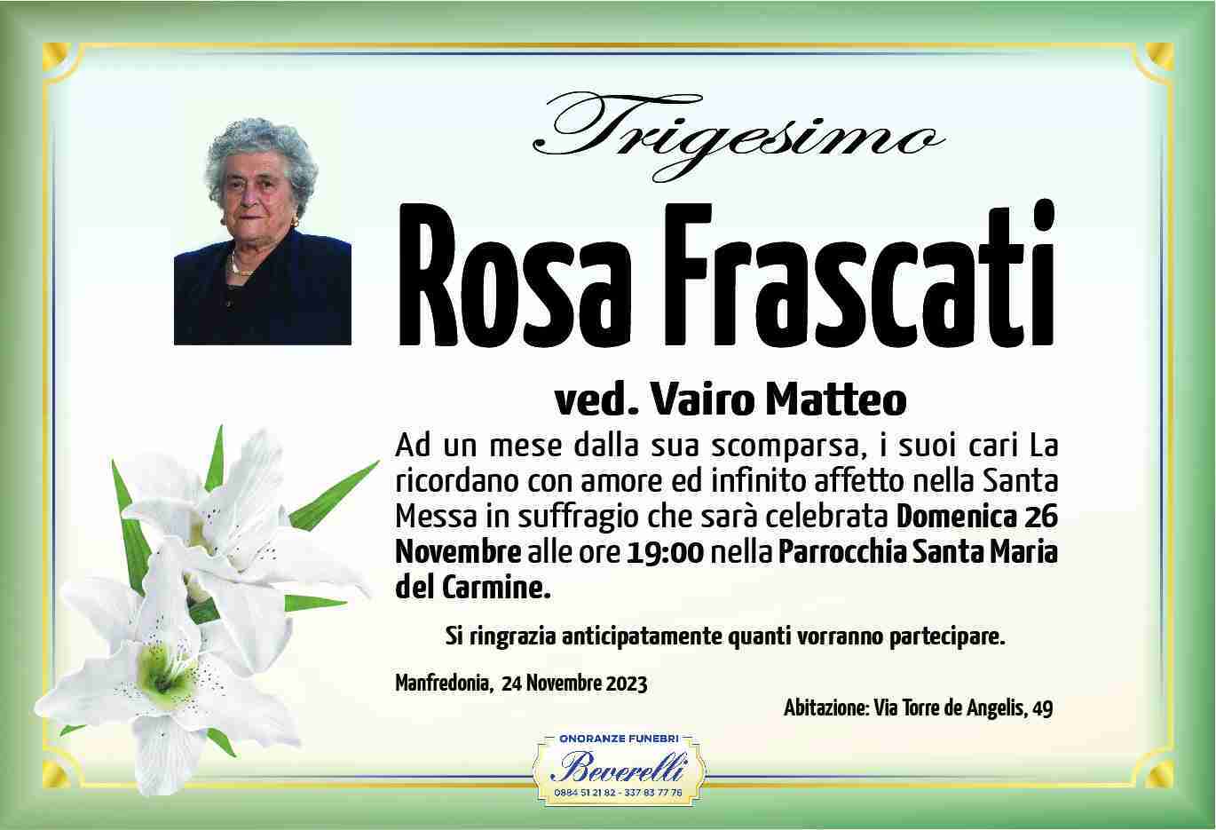 Rosa Frascati