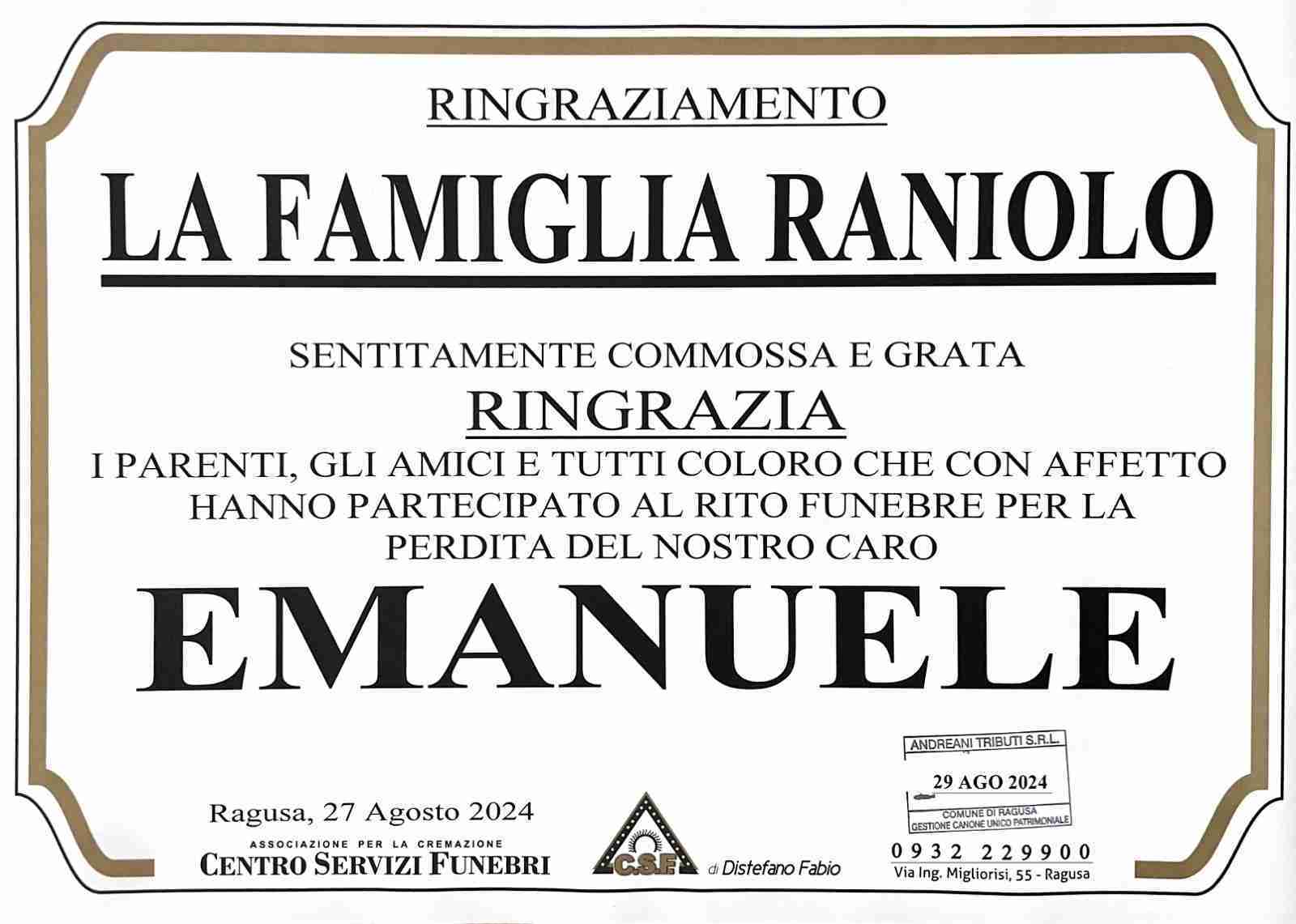 Raniolo Emanuele