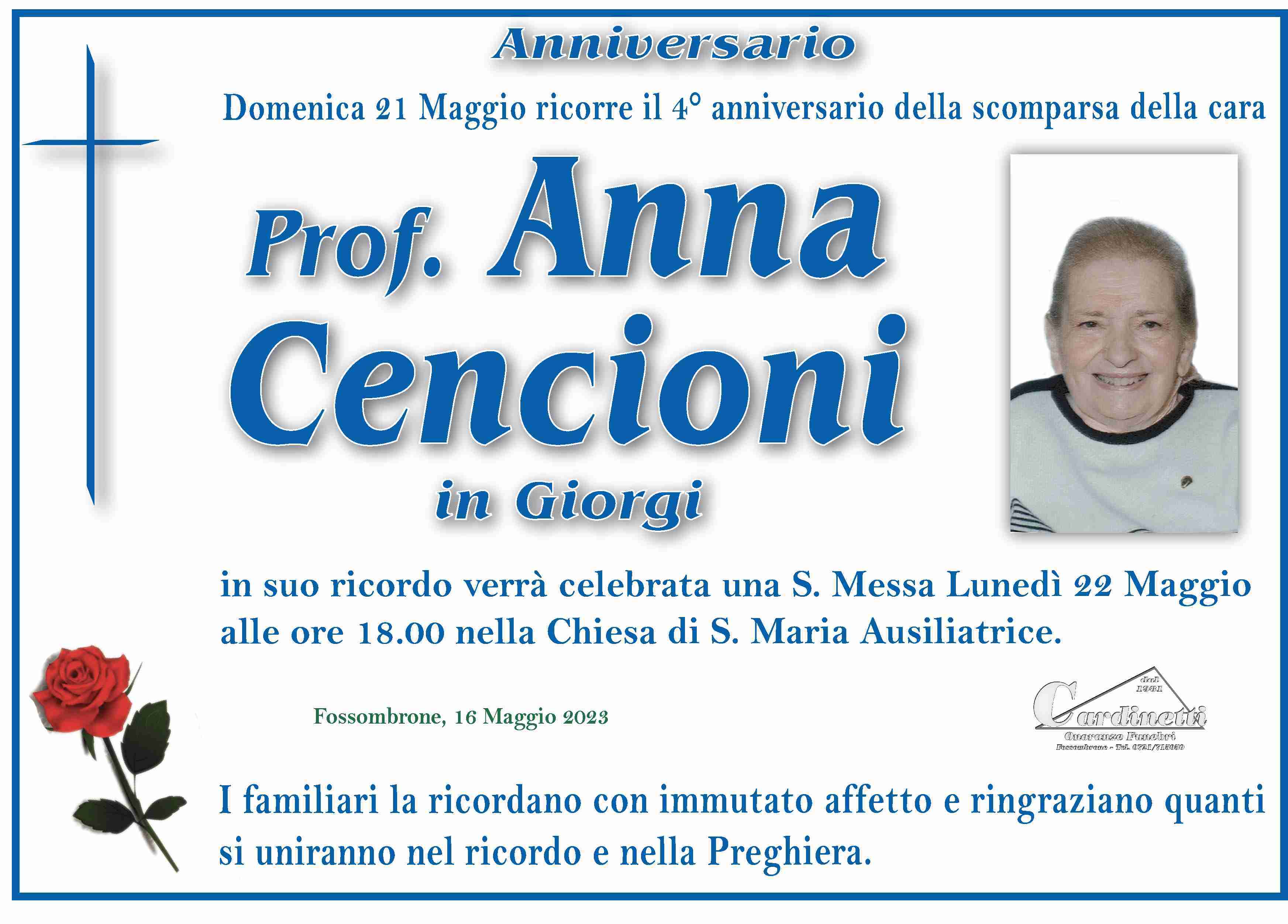 Prof. Anna Cencioni