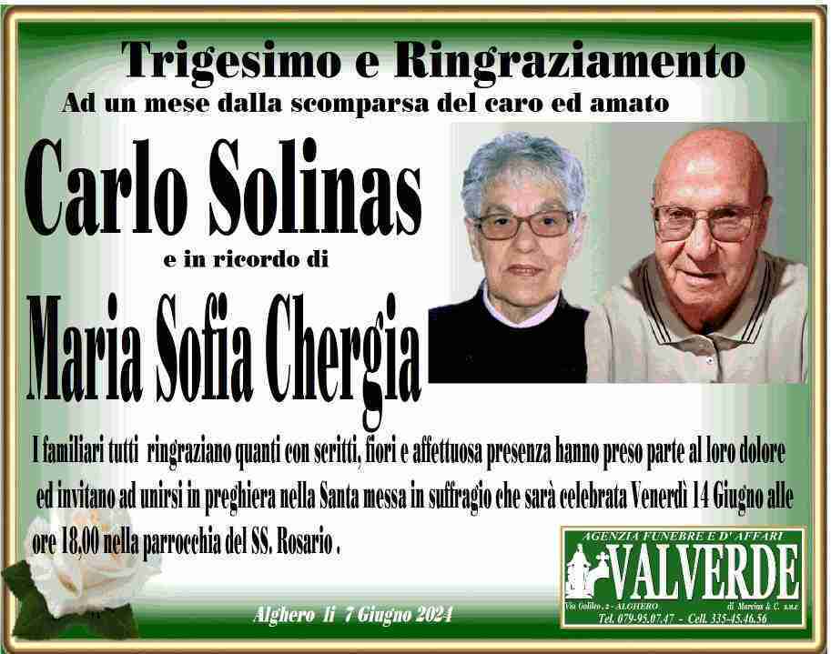 Carlo Solinas e Maria Sofia Chergia