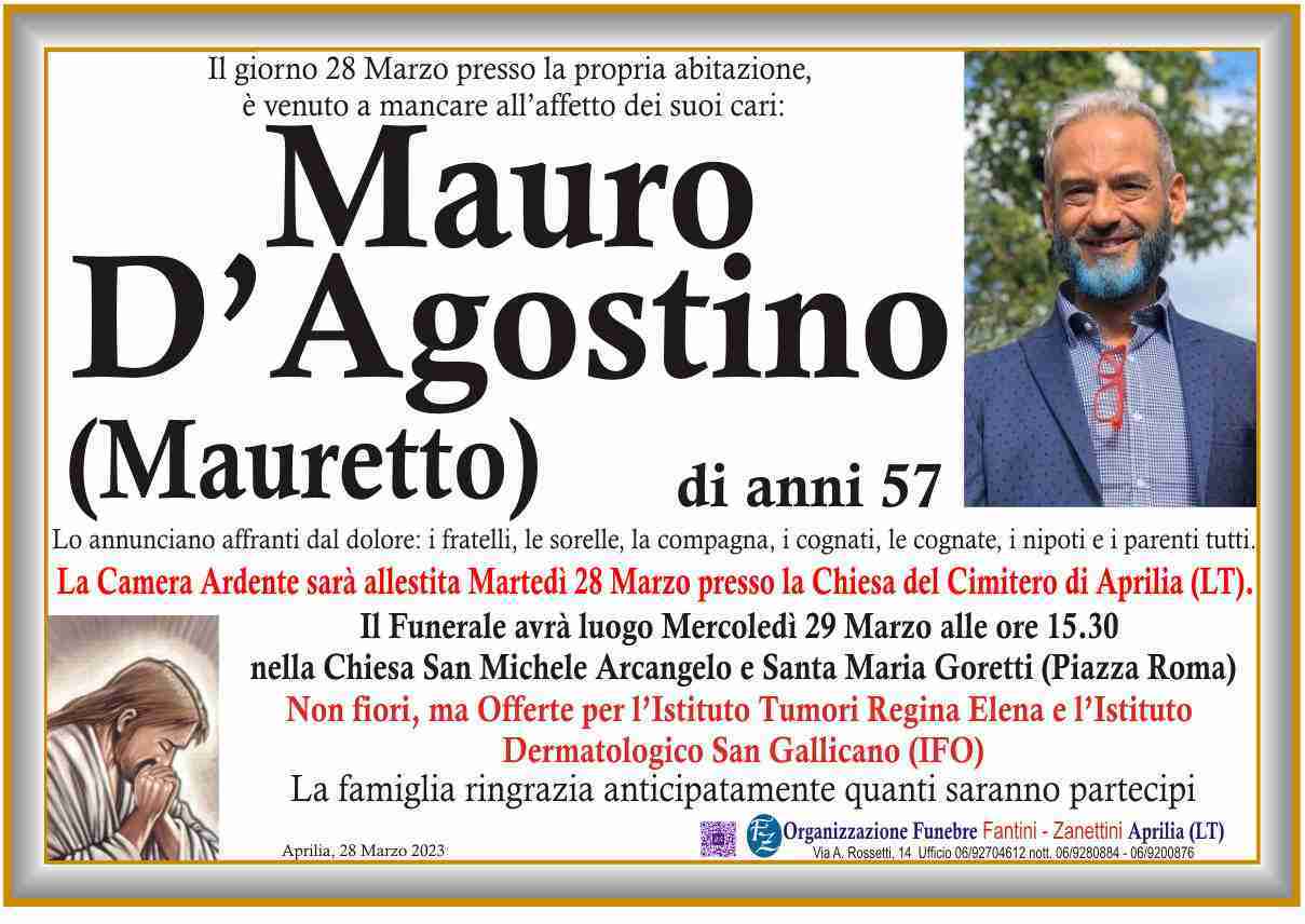 Mauro (Mauretto) D'Agostino