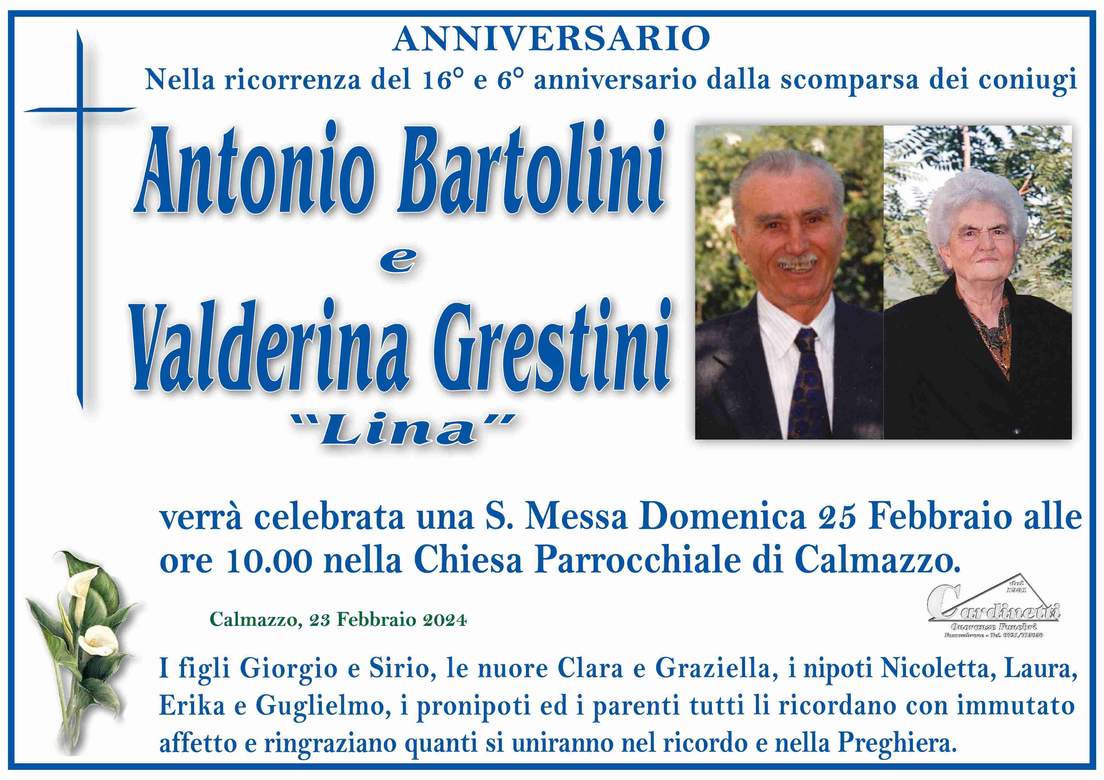 Antonio Bartolini e Valderina Grestini