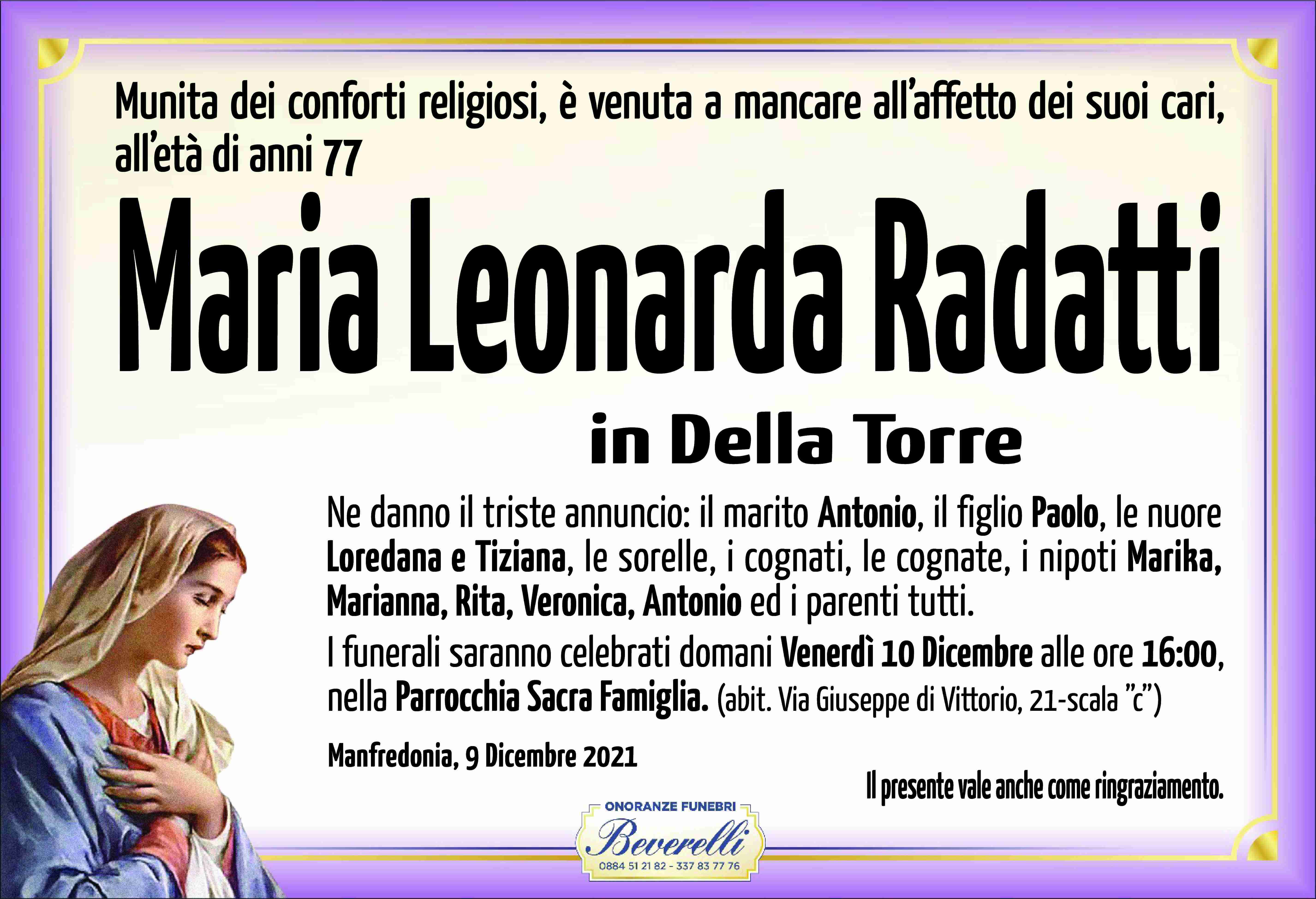 Maria Leonarda Radatti