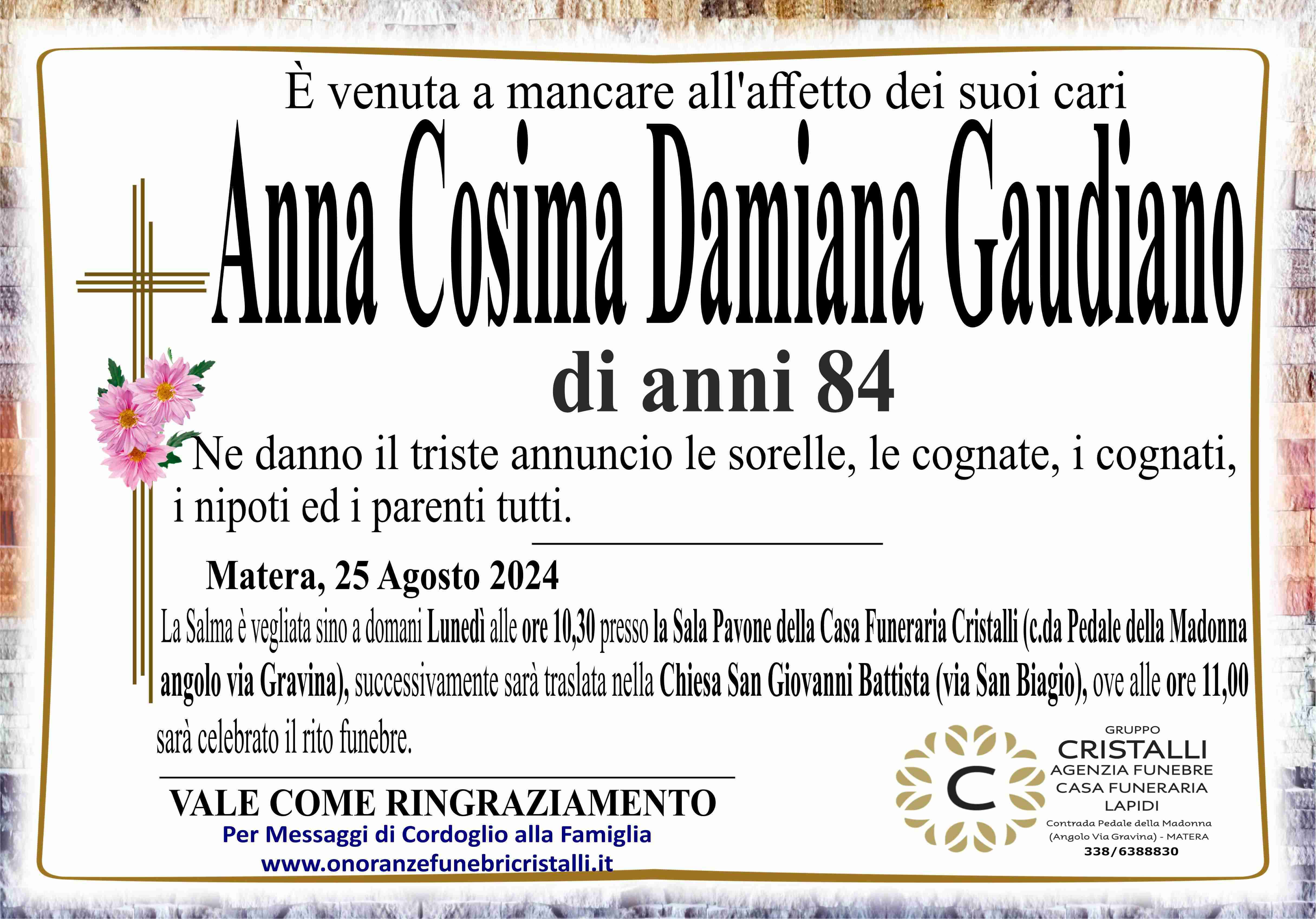 Anna Cosima Damiana Gaudiano