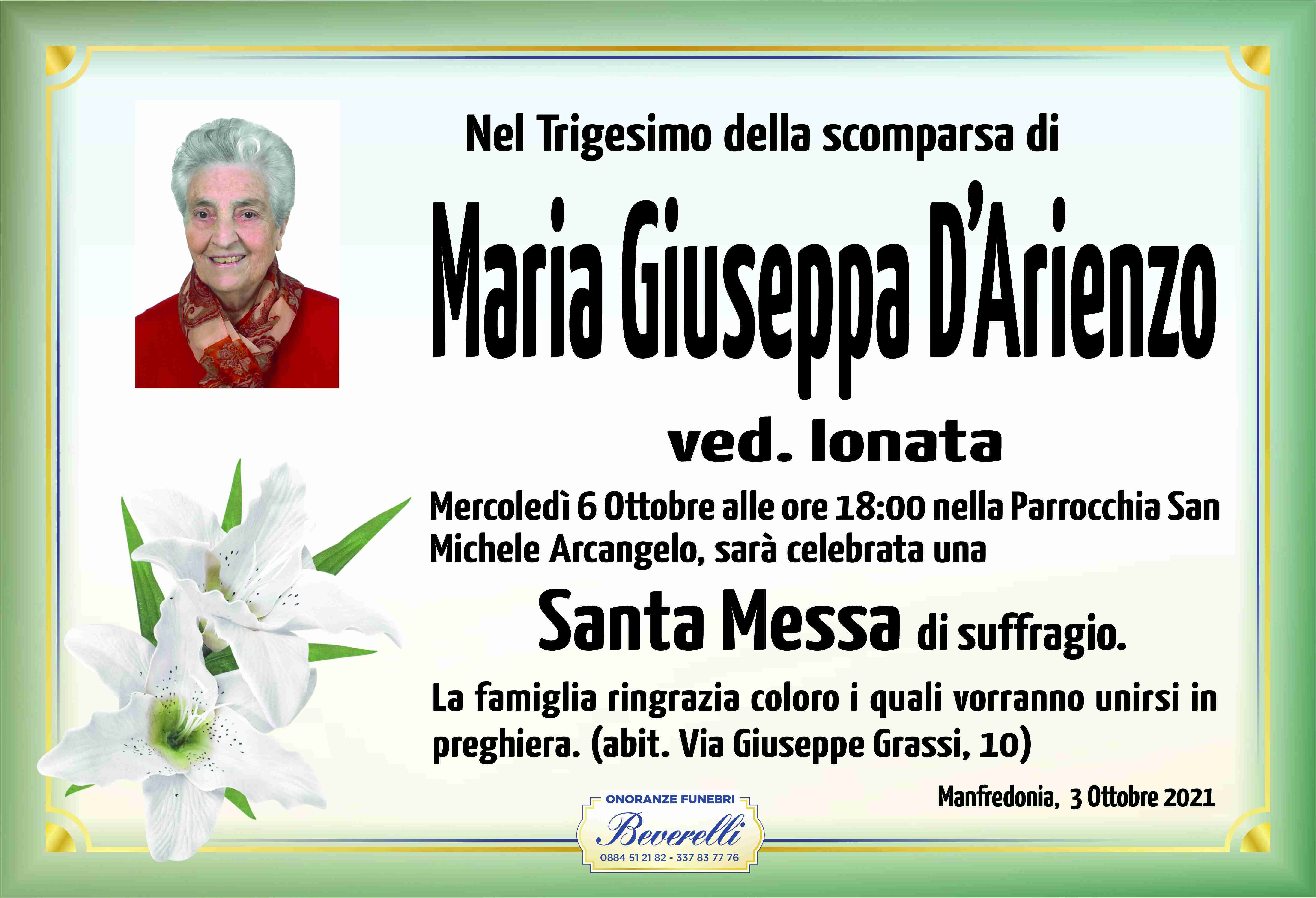 Maria Giuseppa D'Arienzo