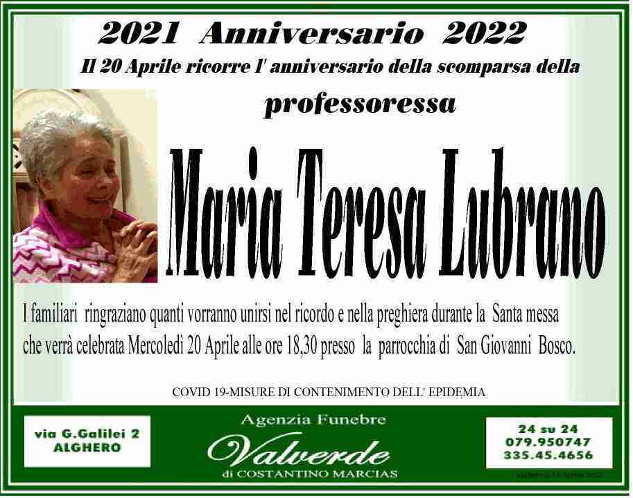 Maria Teresa Lubrano