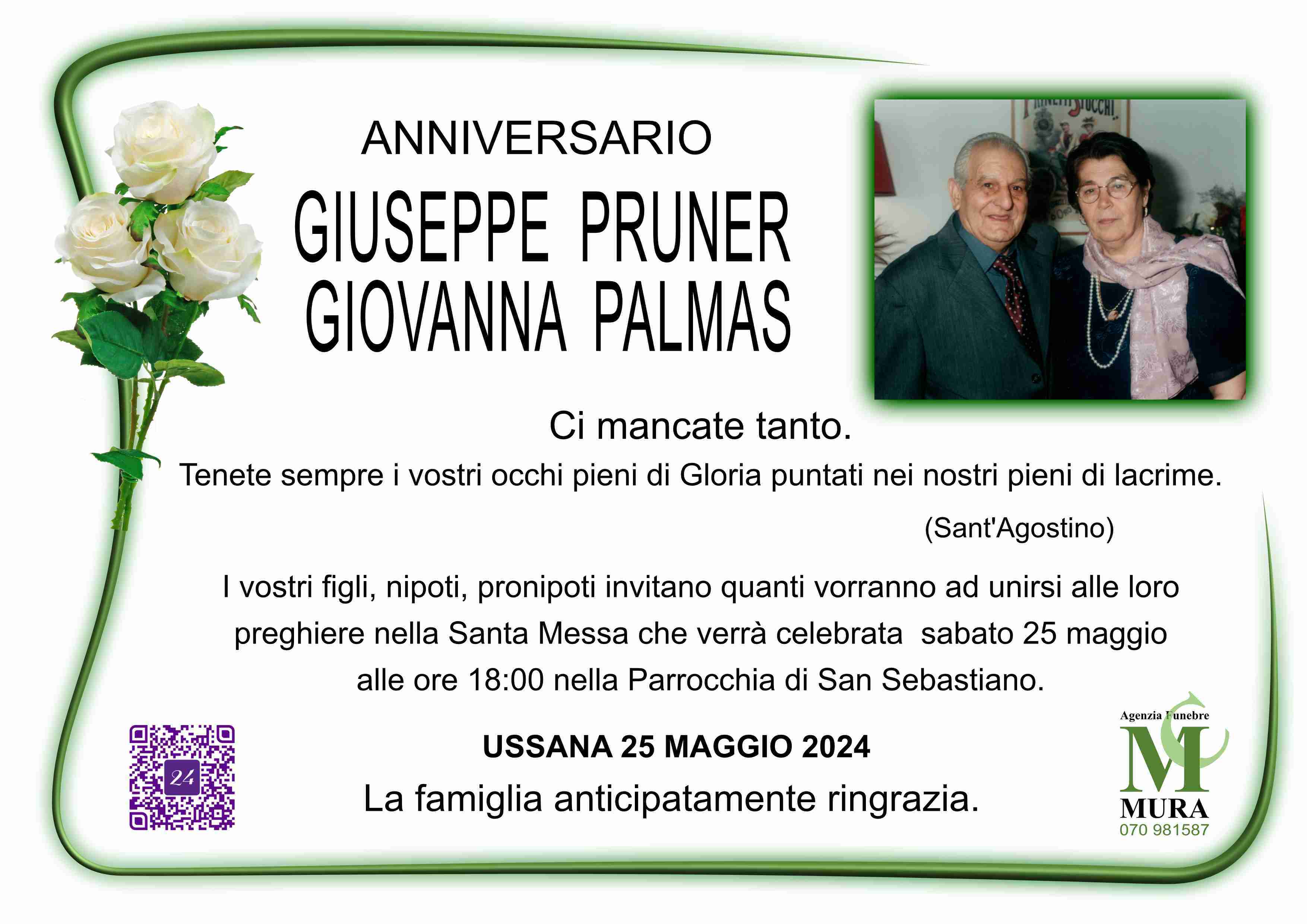 Giuseppe Pruner e Giovanna Palmas