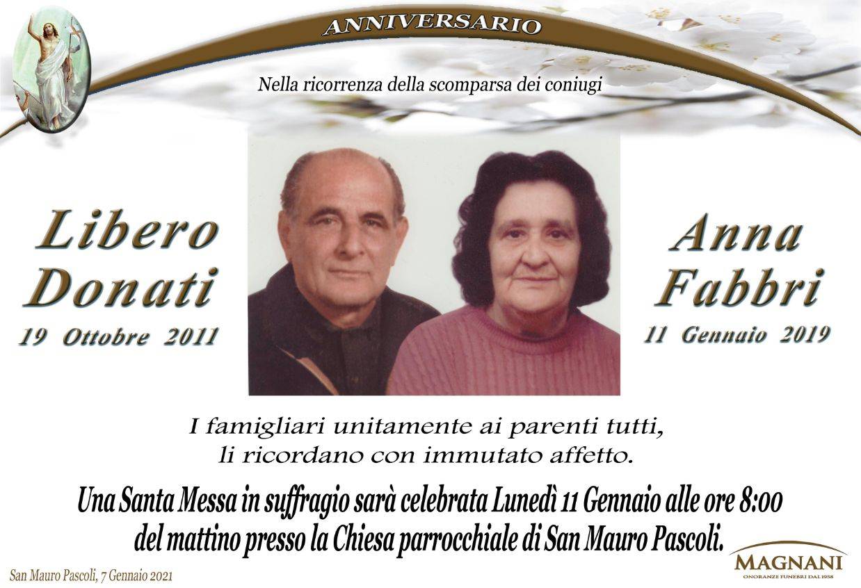 Libero Donati  e Anna Fabbri