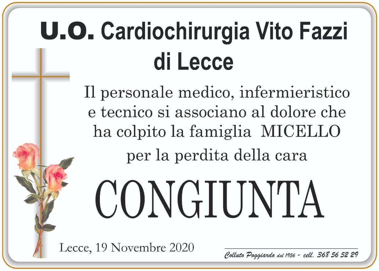 U.O. Cardiochirurgia "Vito Fazzi" - Lecce
