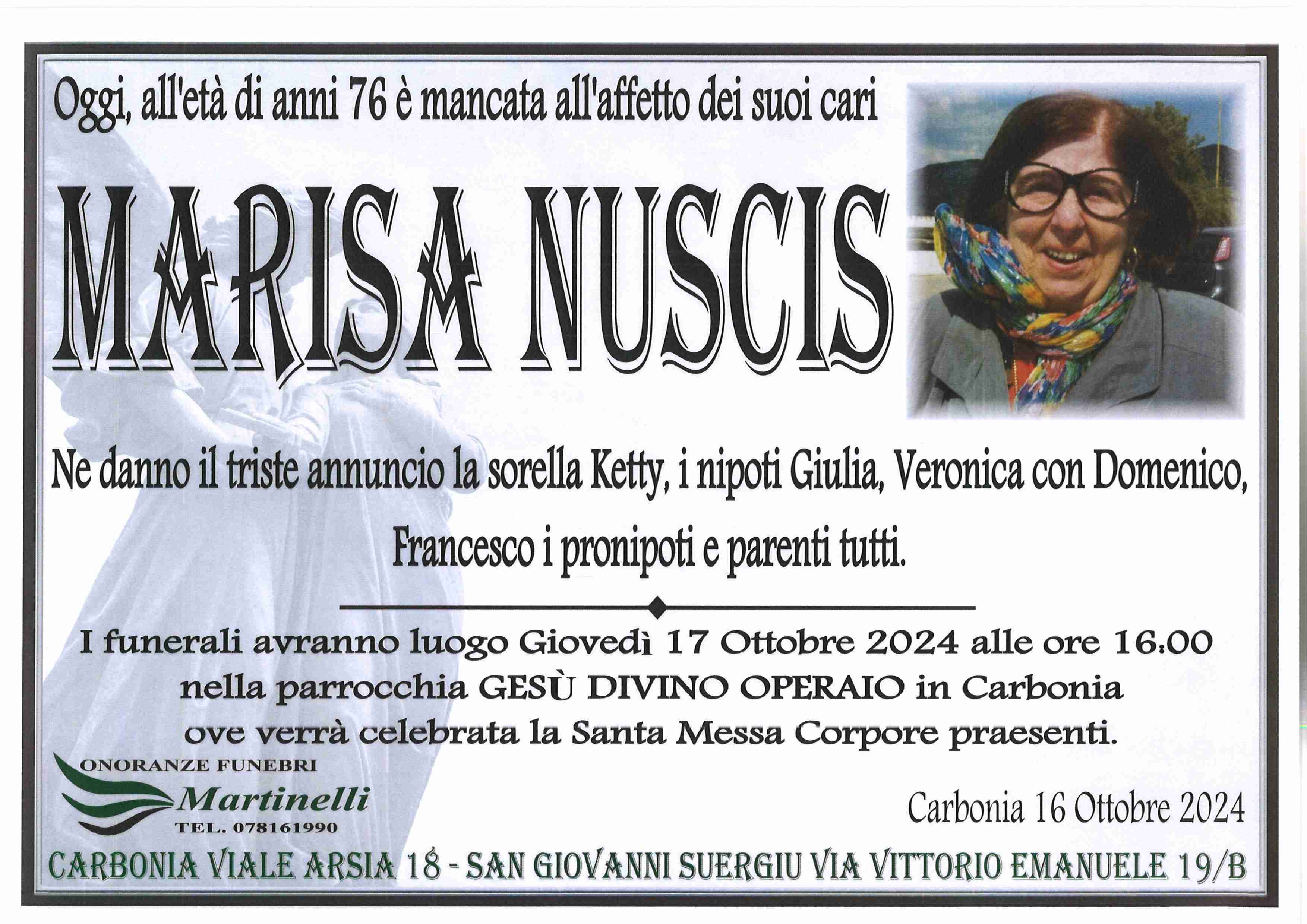 Marisa Antonietta Ester Nuscis