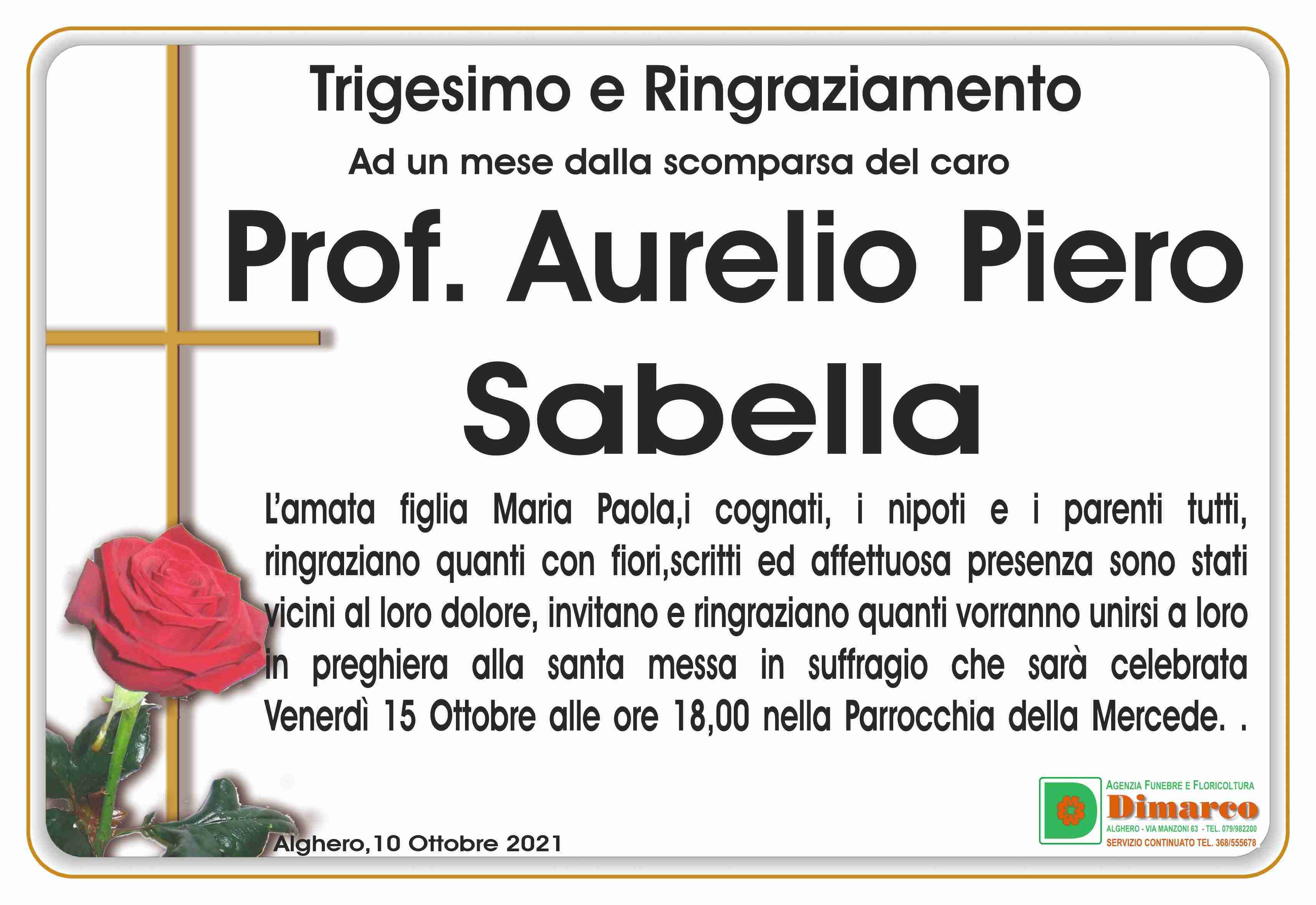Prof.  Aurelio Piero Sabella