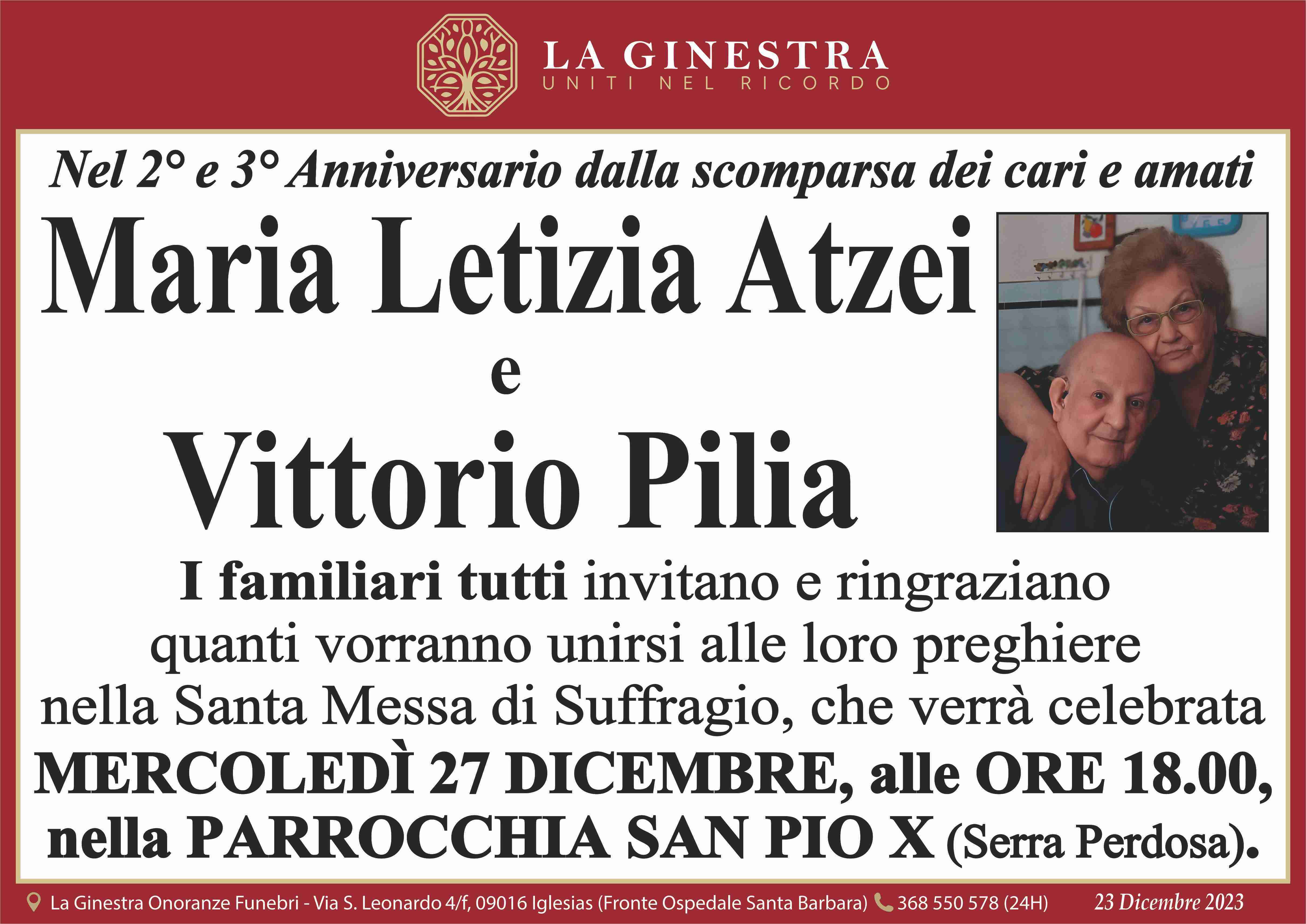 Maria Letizia Atzei e Vittorio Pilia