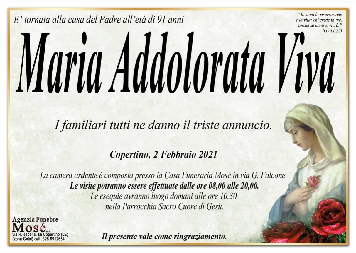 Maria Addolorata Viva