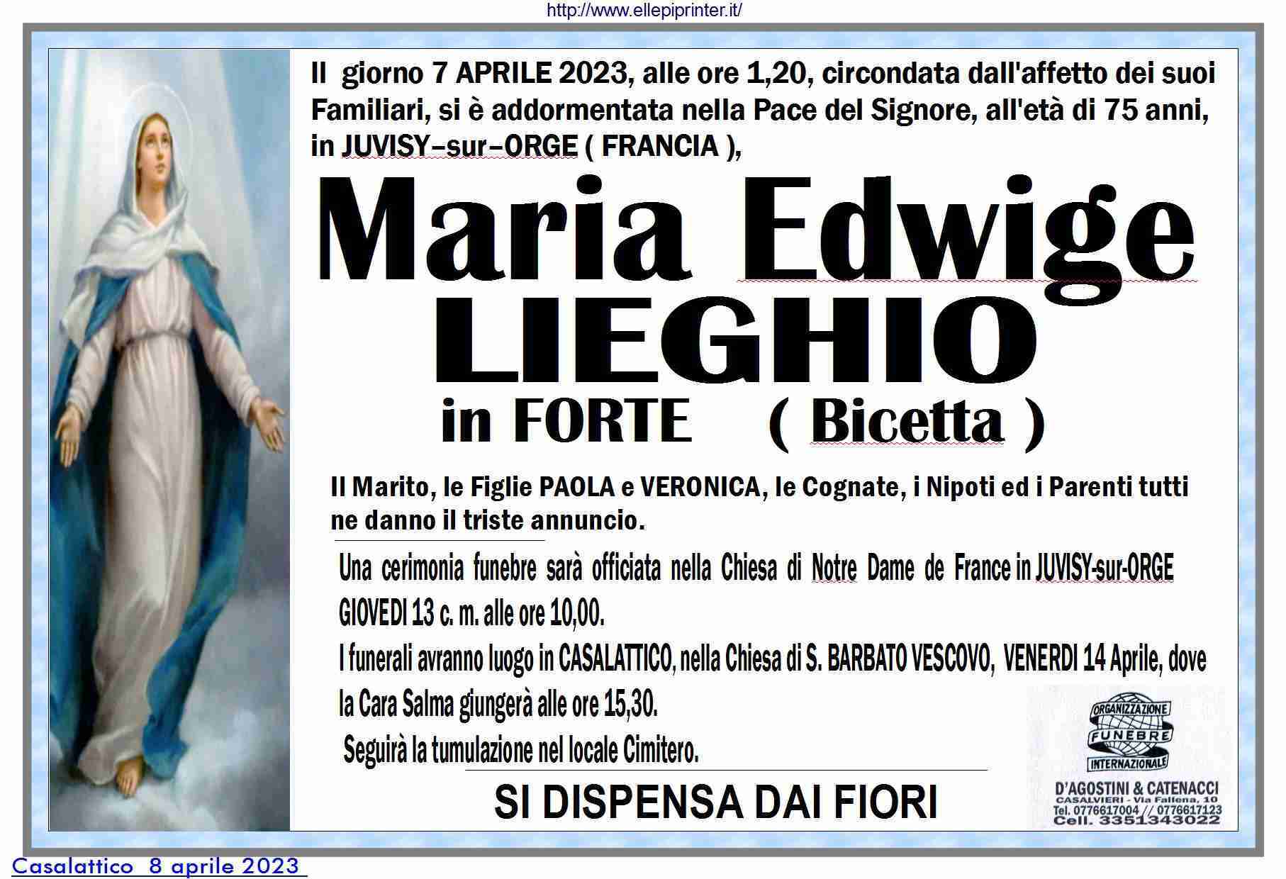 Maria Edwige Lieghio