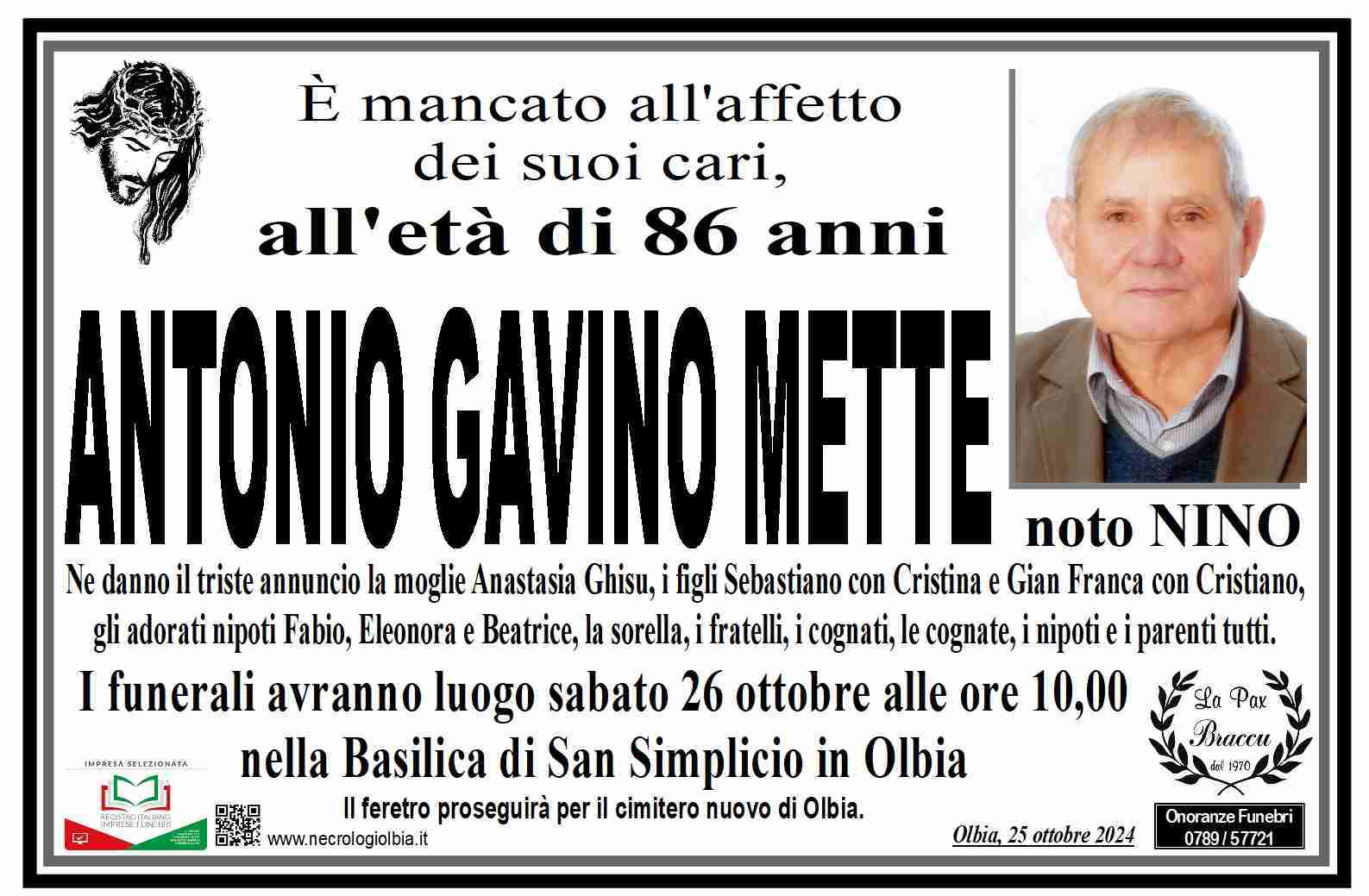 Antonio Gavino Mette noto Nino