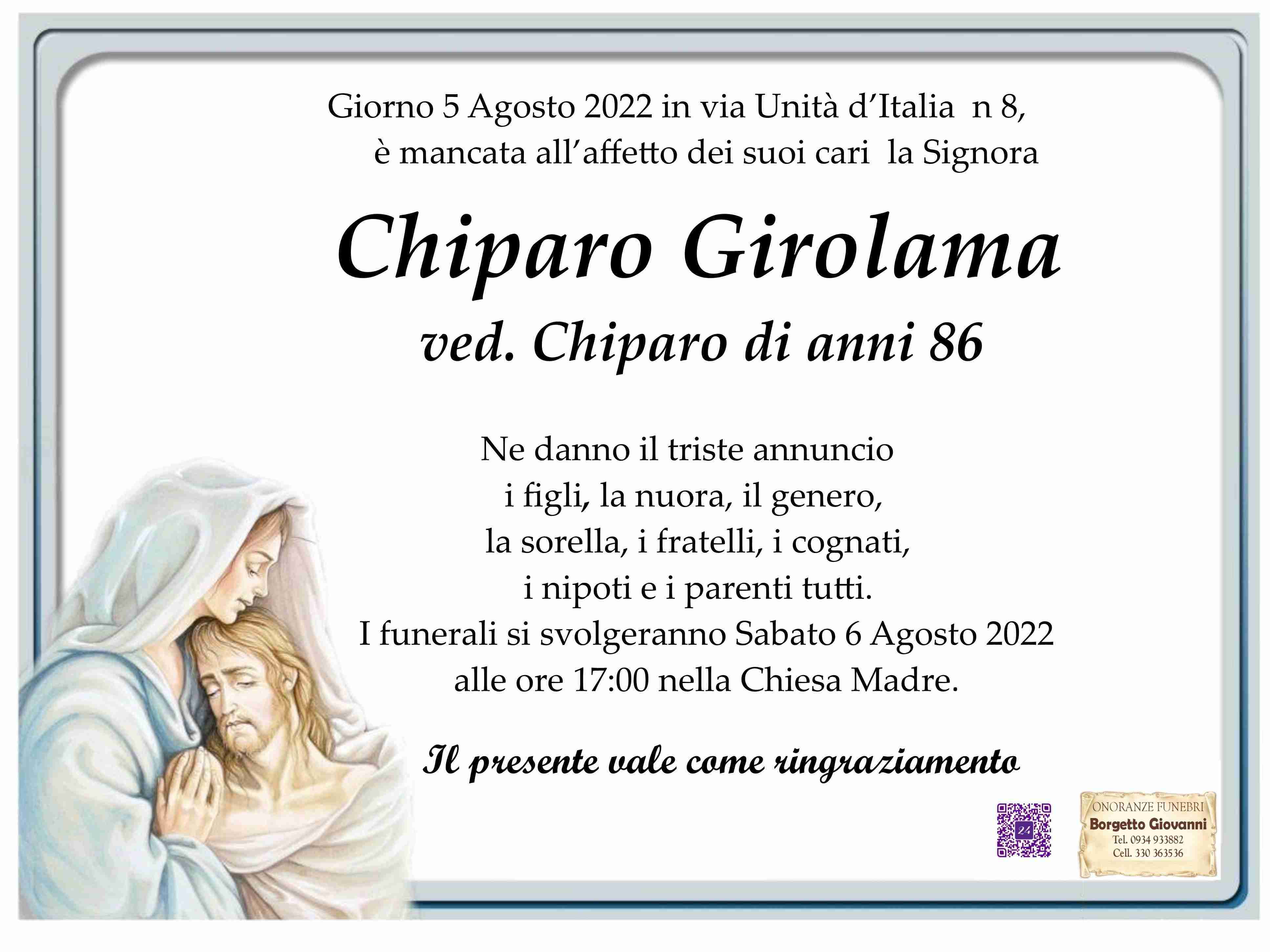 Girolama Chiparo