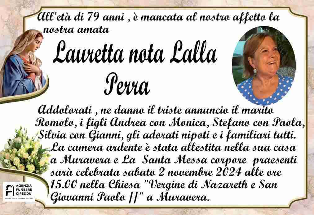 Lauretta nota Lalla Perra