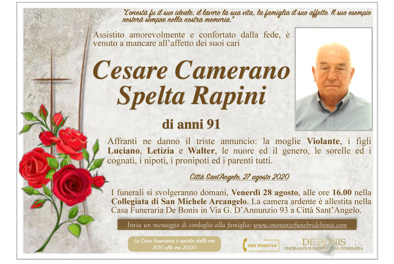 Cesare Camerano Spelta Rapini