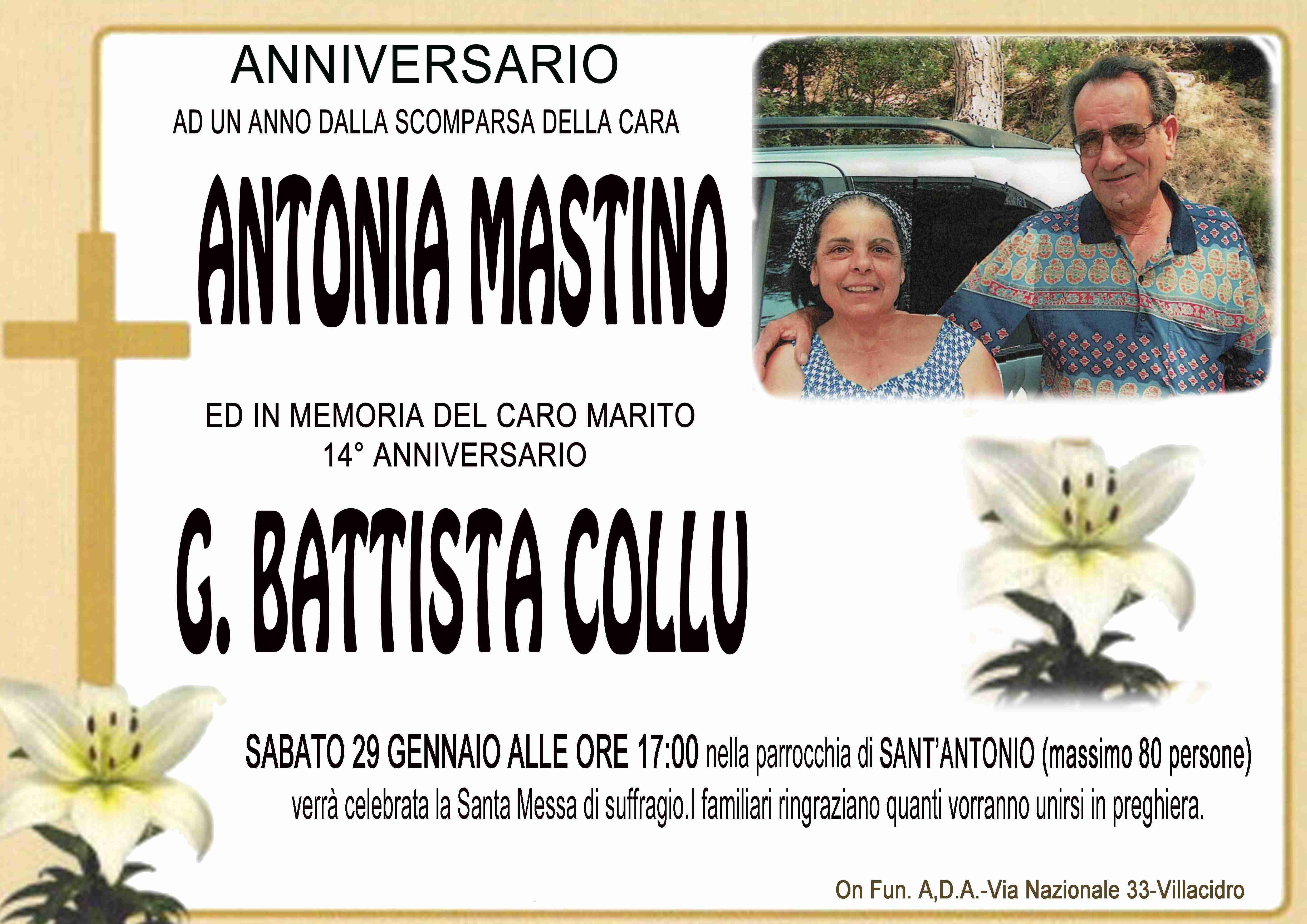 Antonia Mastino e G. Battista Collu