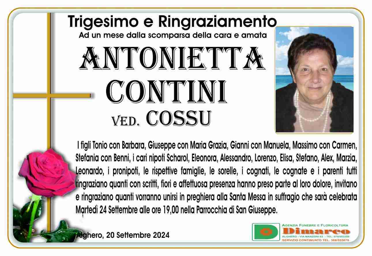 Antonietta Contini ved. Cossu