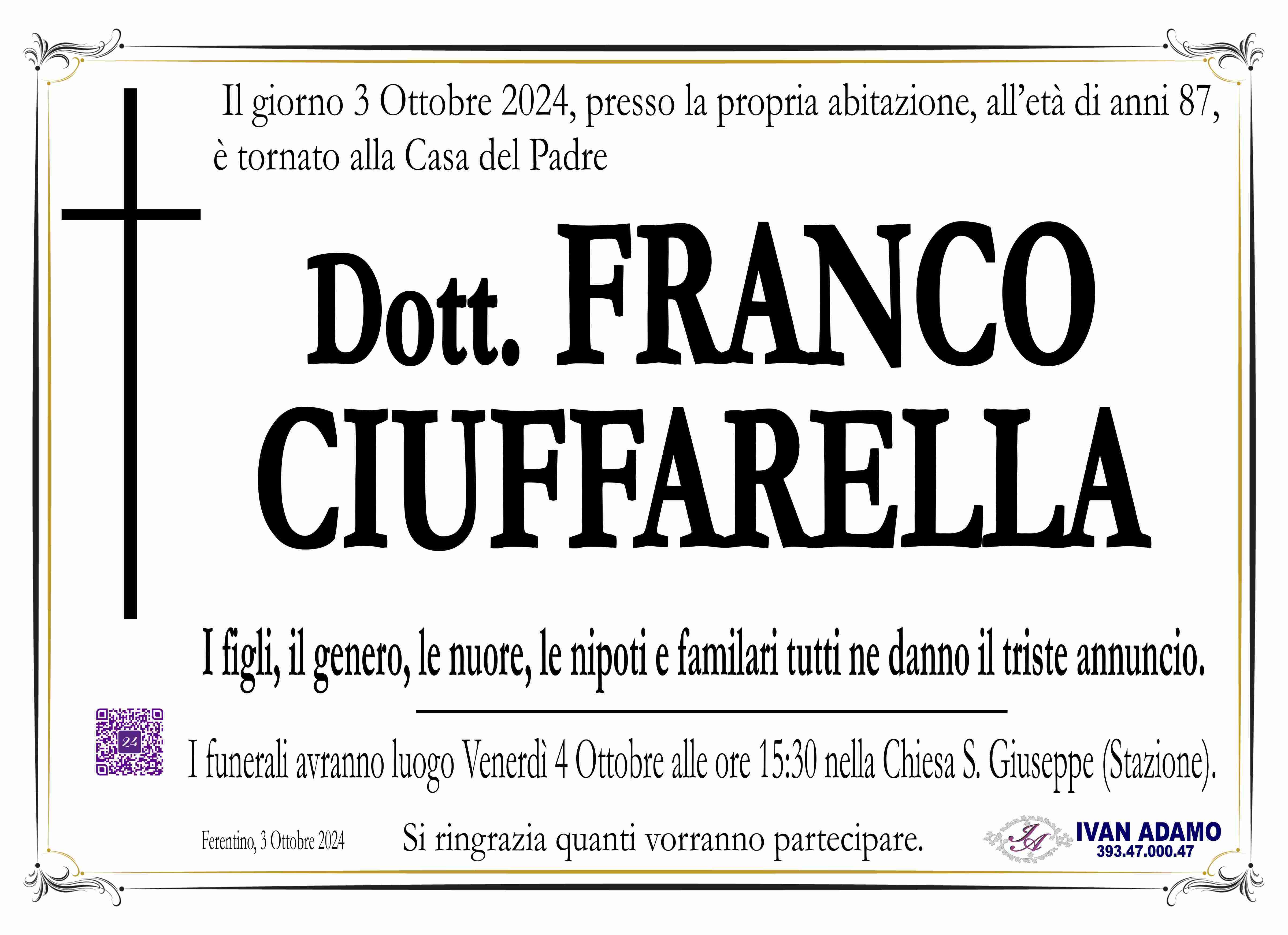 Dott. Franco Ciuffarella