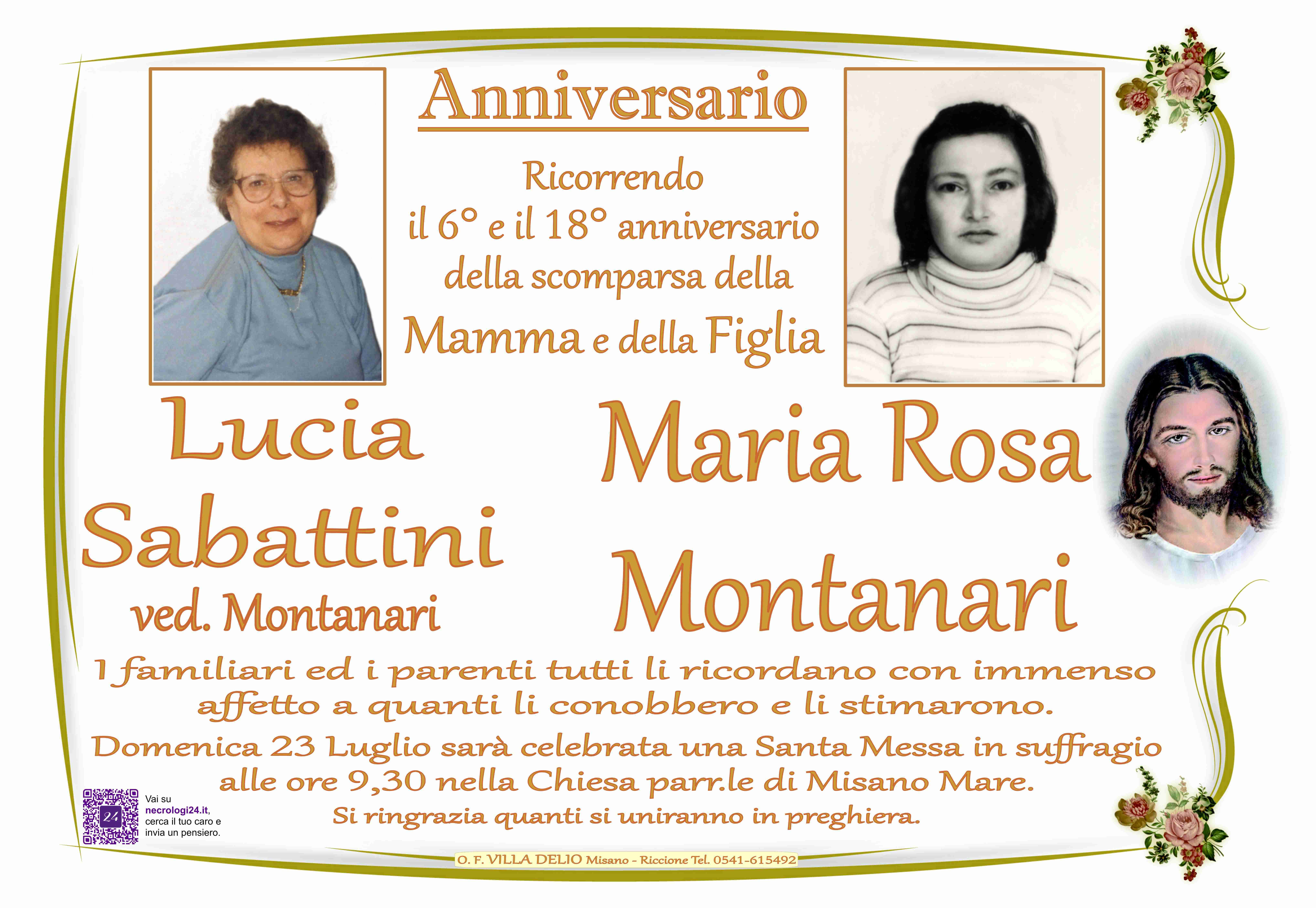 Lucia Sabattini e Maria Rosa Montanari