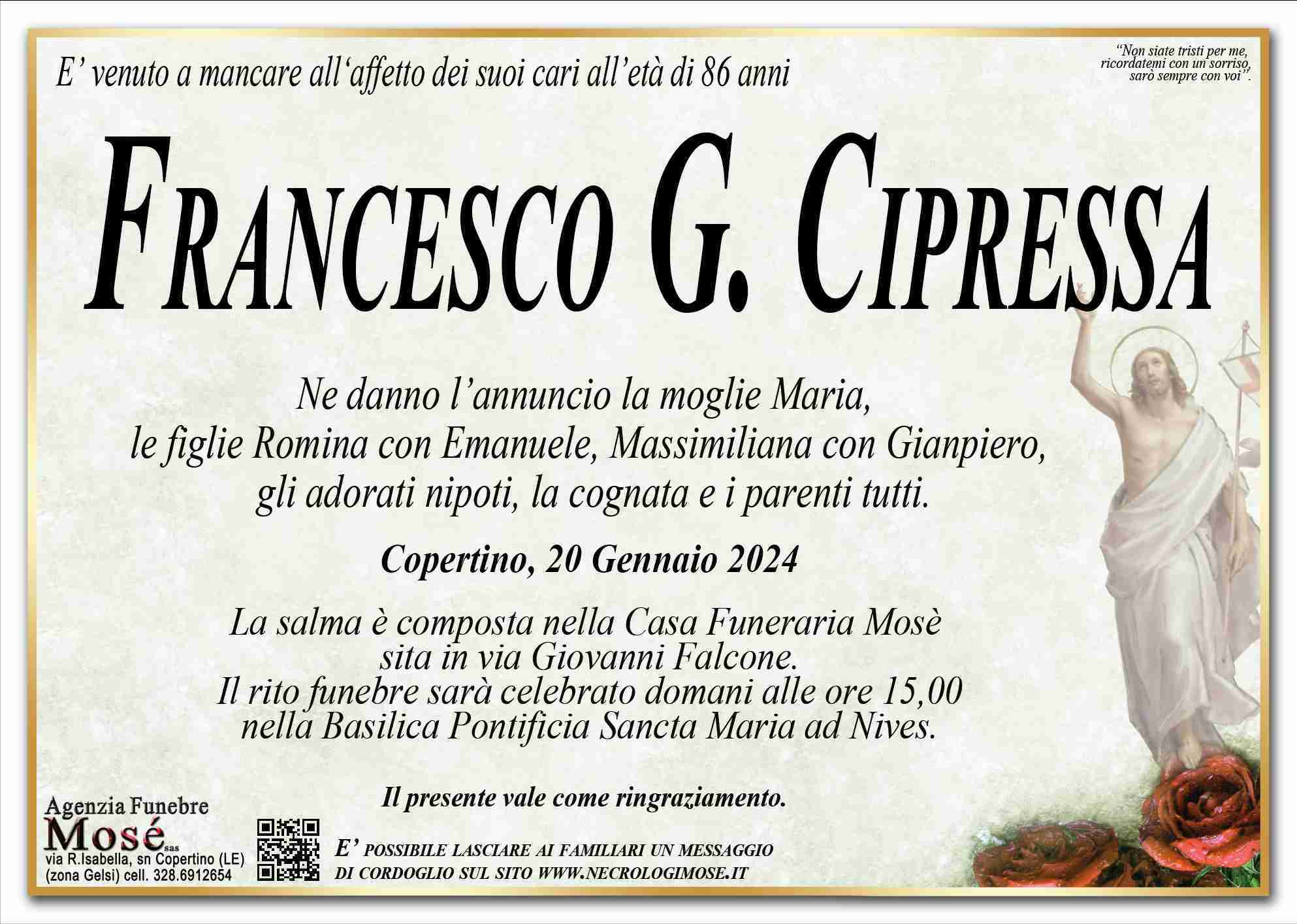 Francesco G. Cipressa