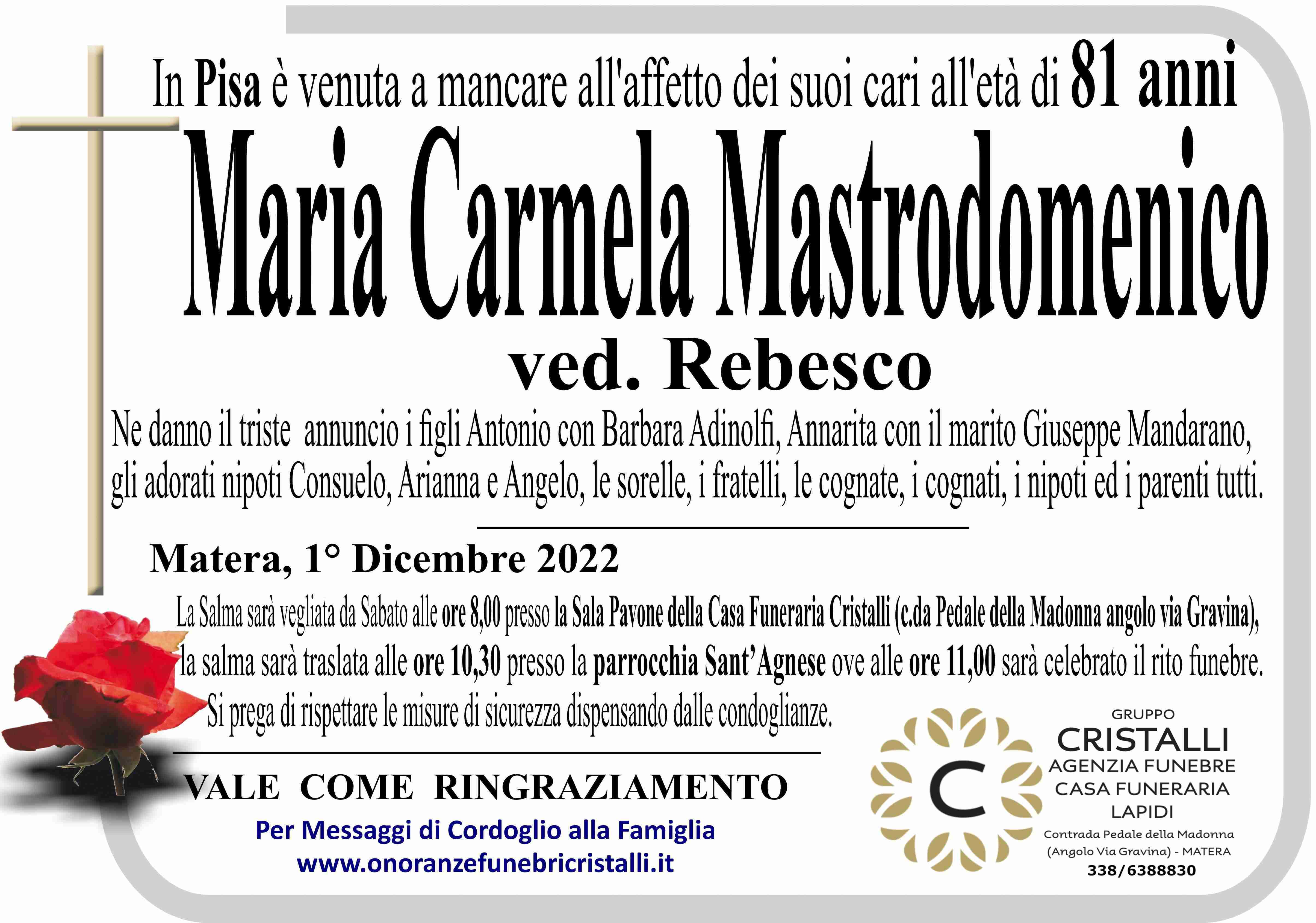 Maria Carmela Mastrodomenico