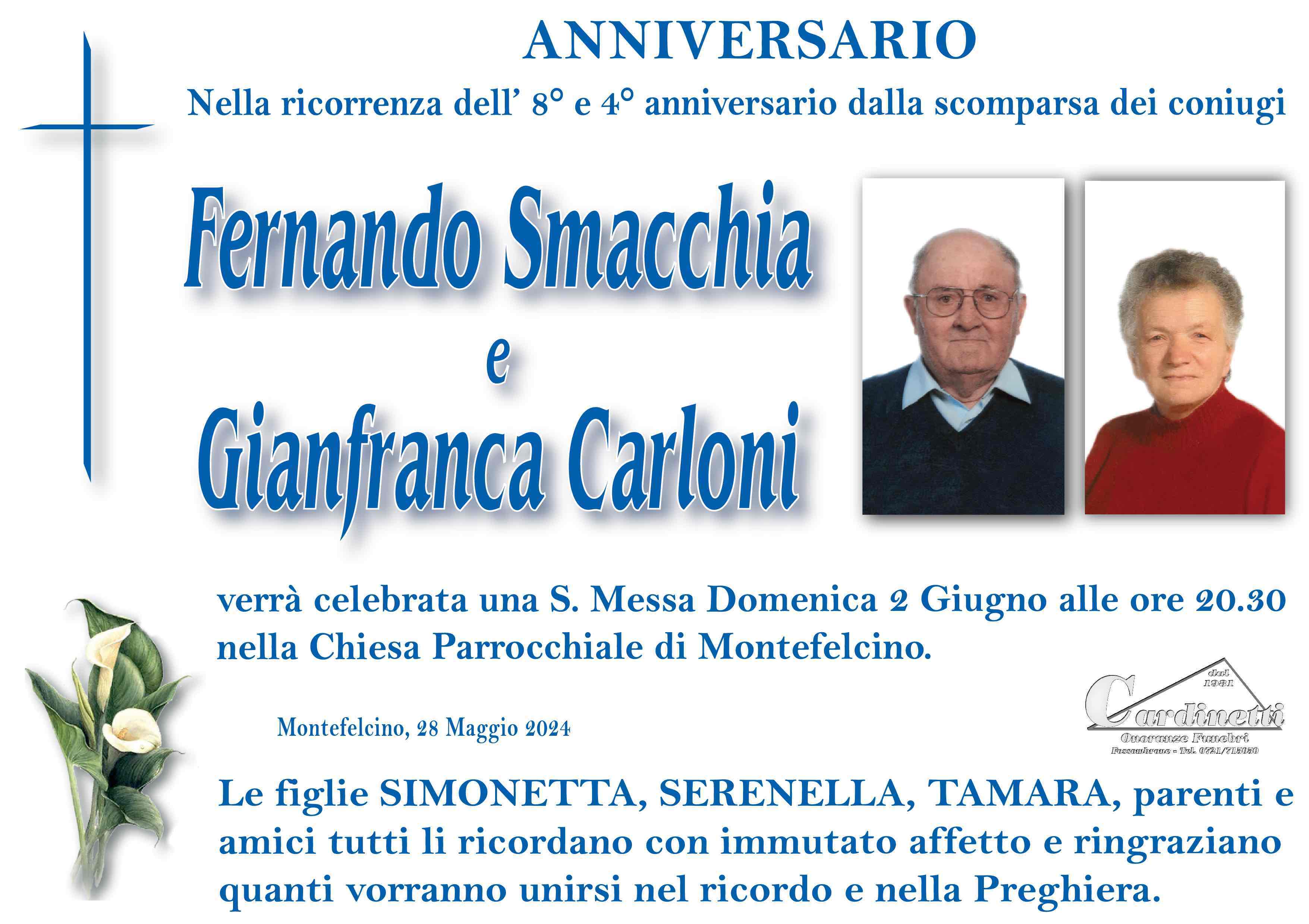 Fernando Smacchia e Gianfranca Carloni