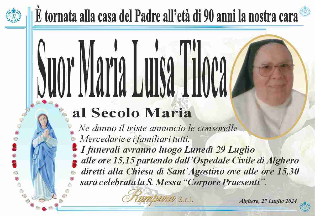 Suor Maria Luisa Tiloca