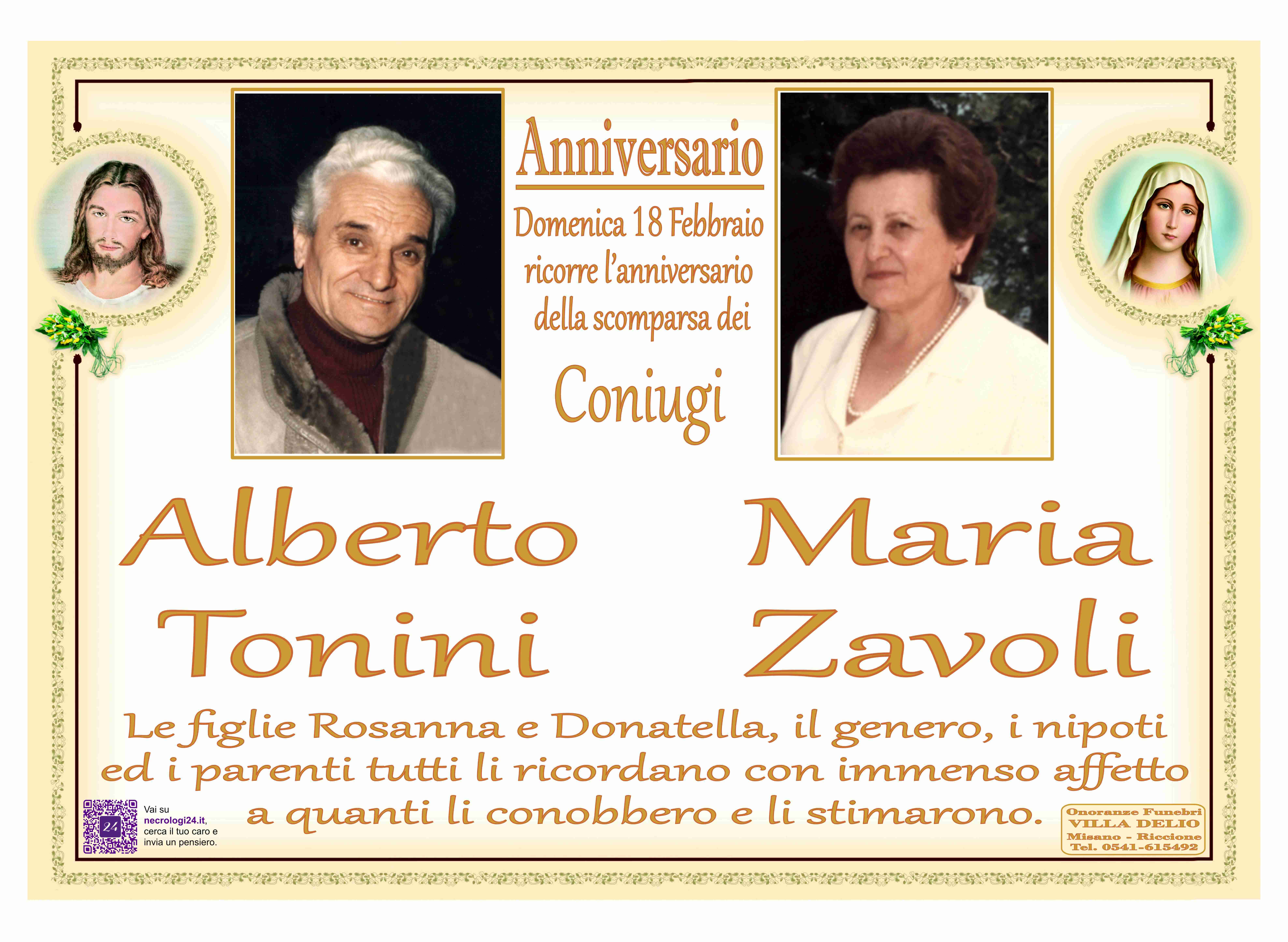 Alberto Tonini e Maria Zavoli