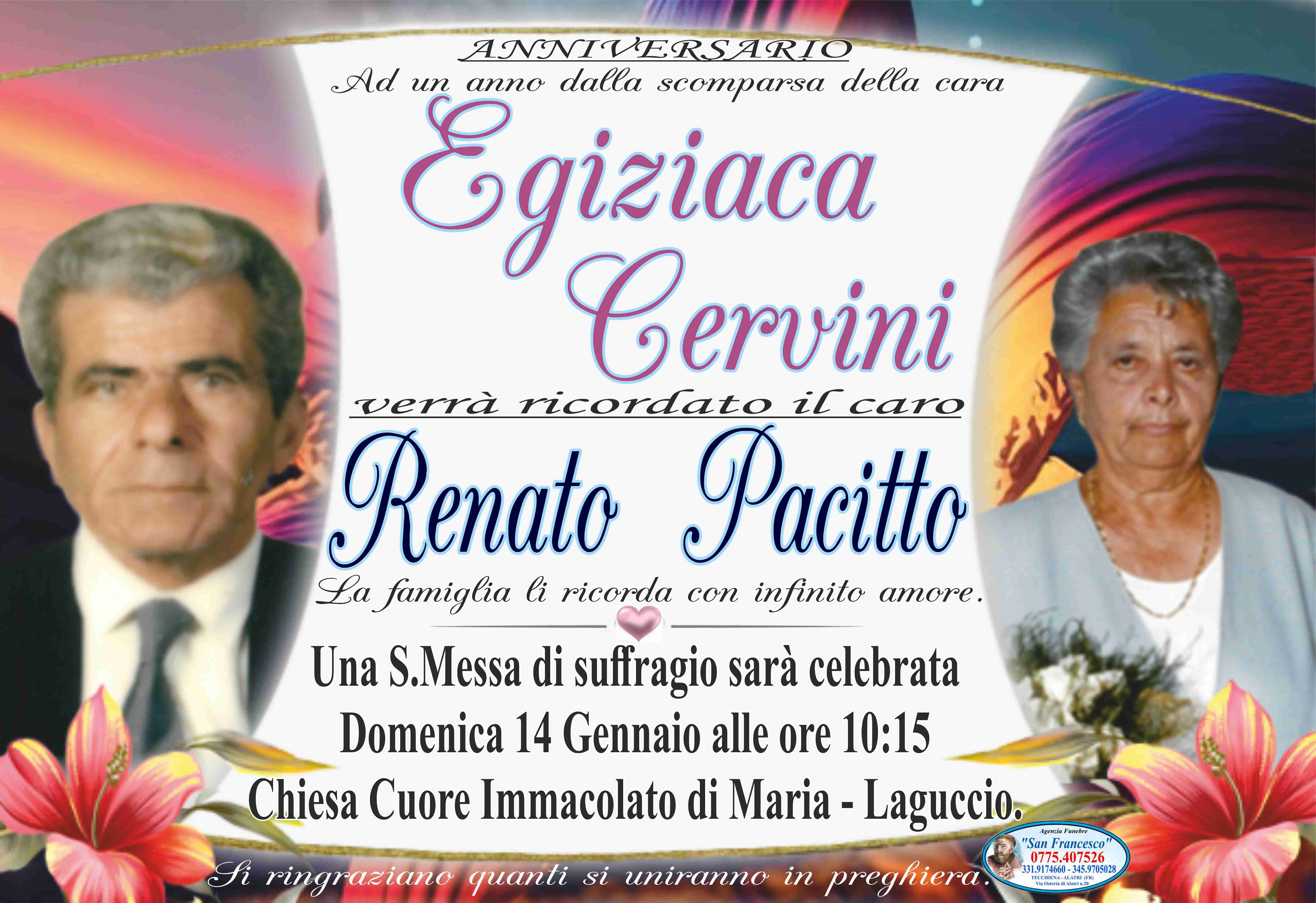 Egiziaca Cervini - Renato Pacitto