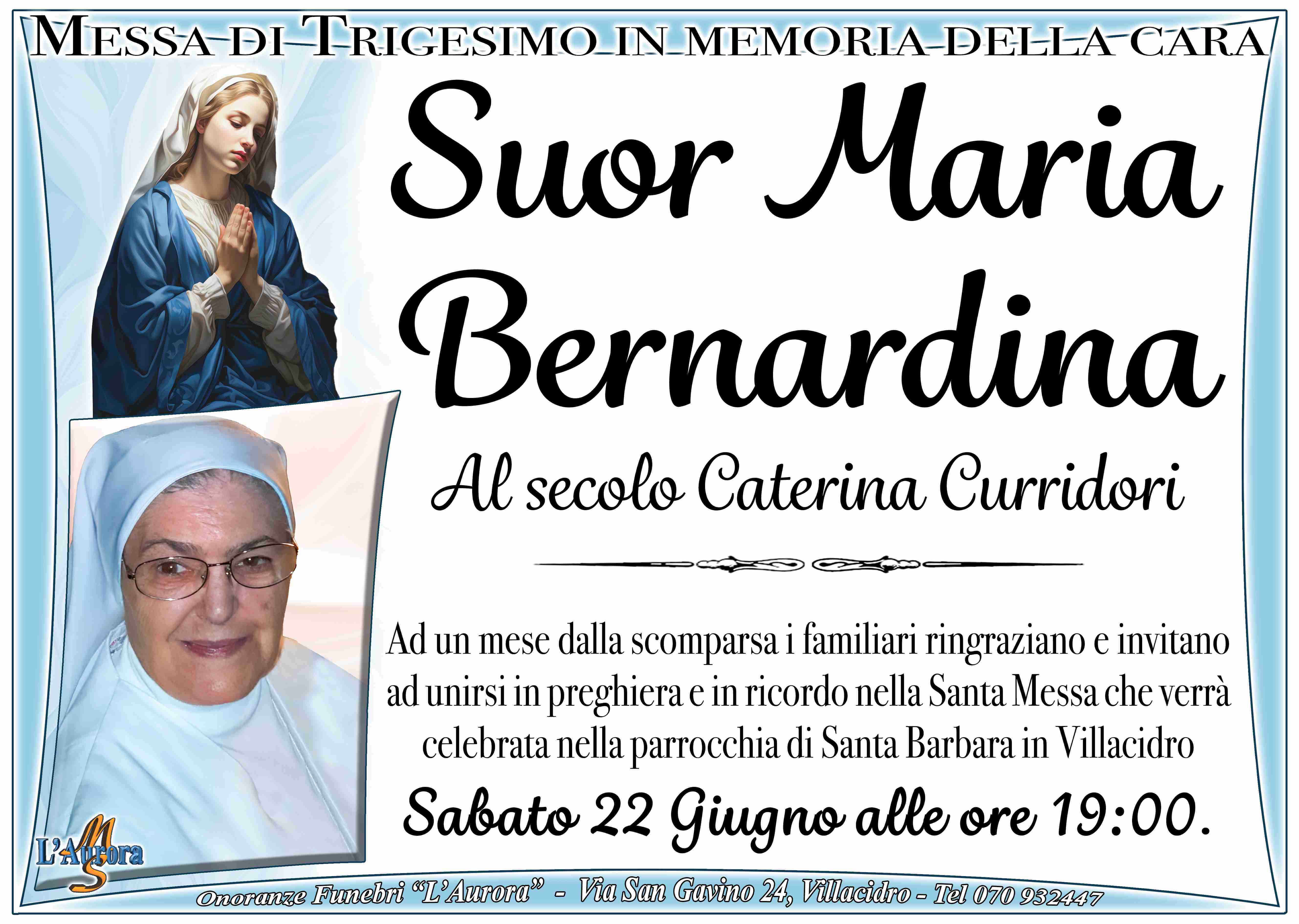 Suor Maria Bernardina