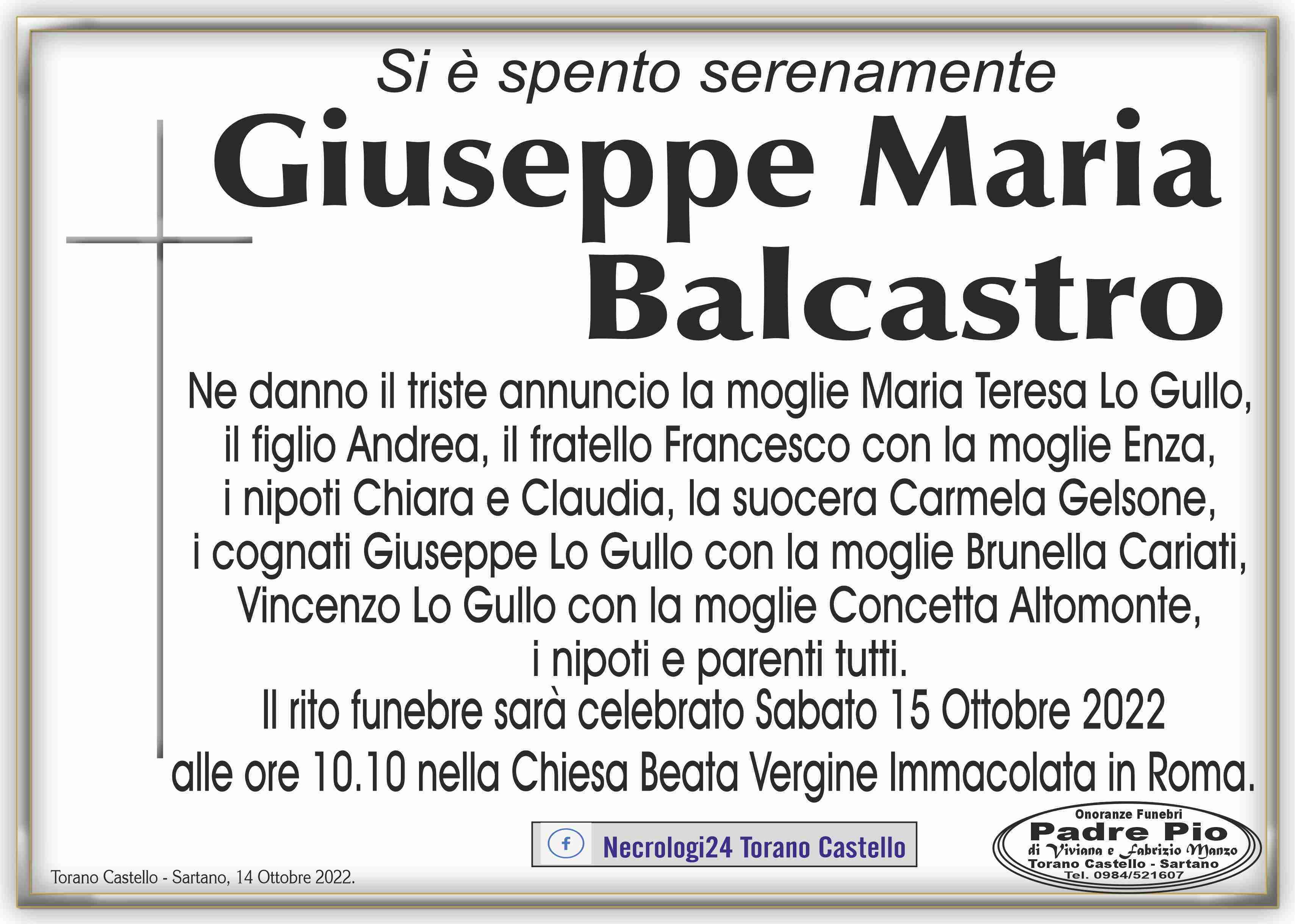 Giuseppe Maria Balcastro