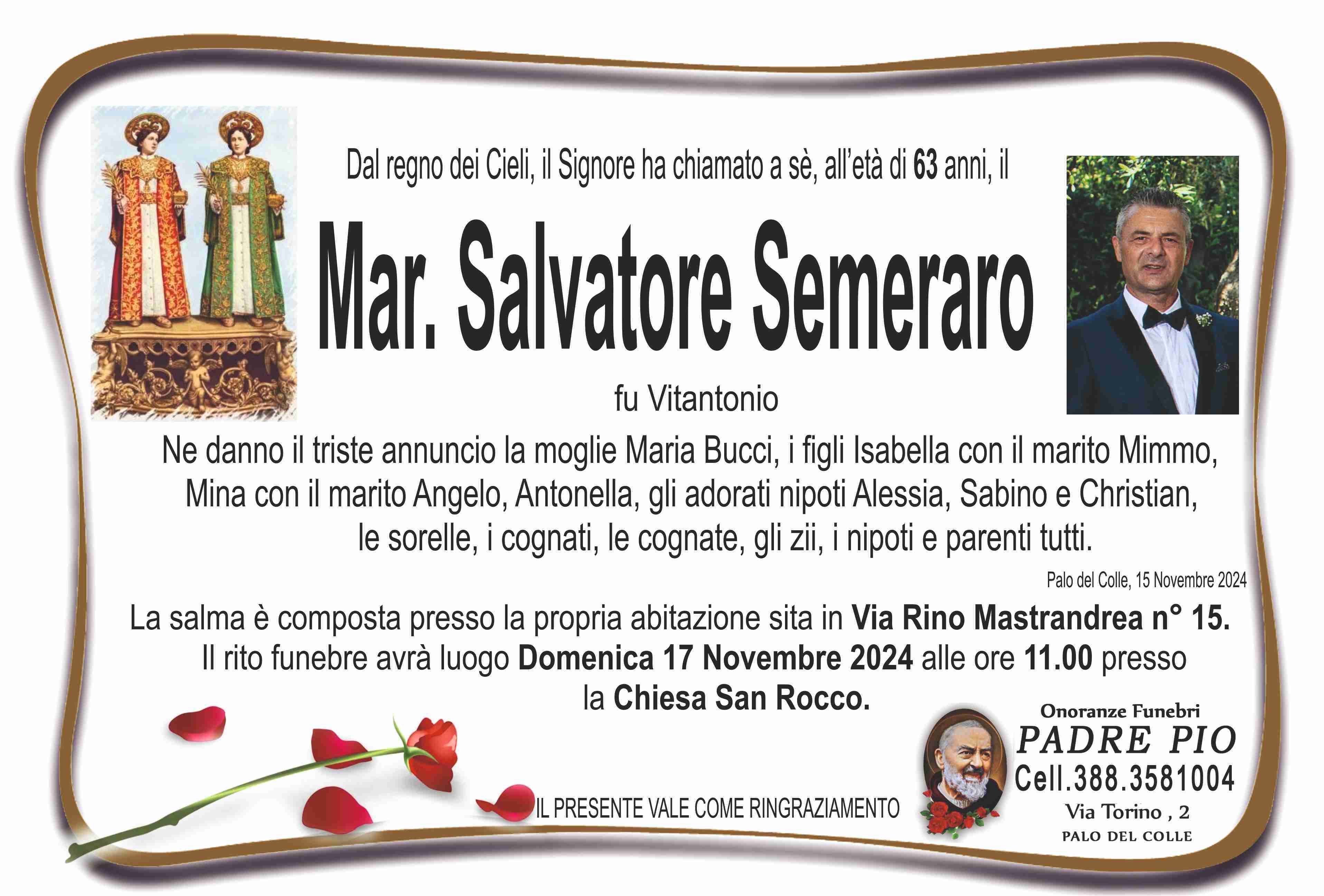 Mar. Salvatore Semeraro