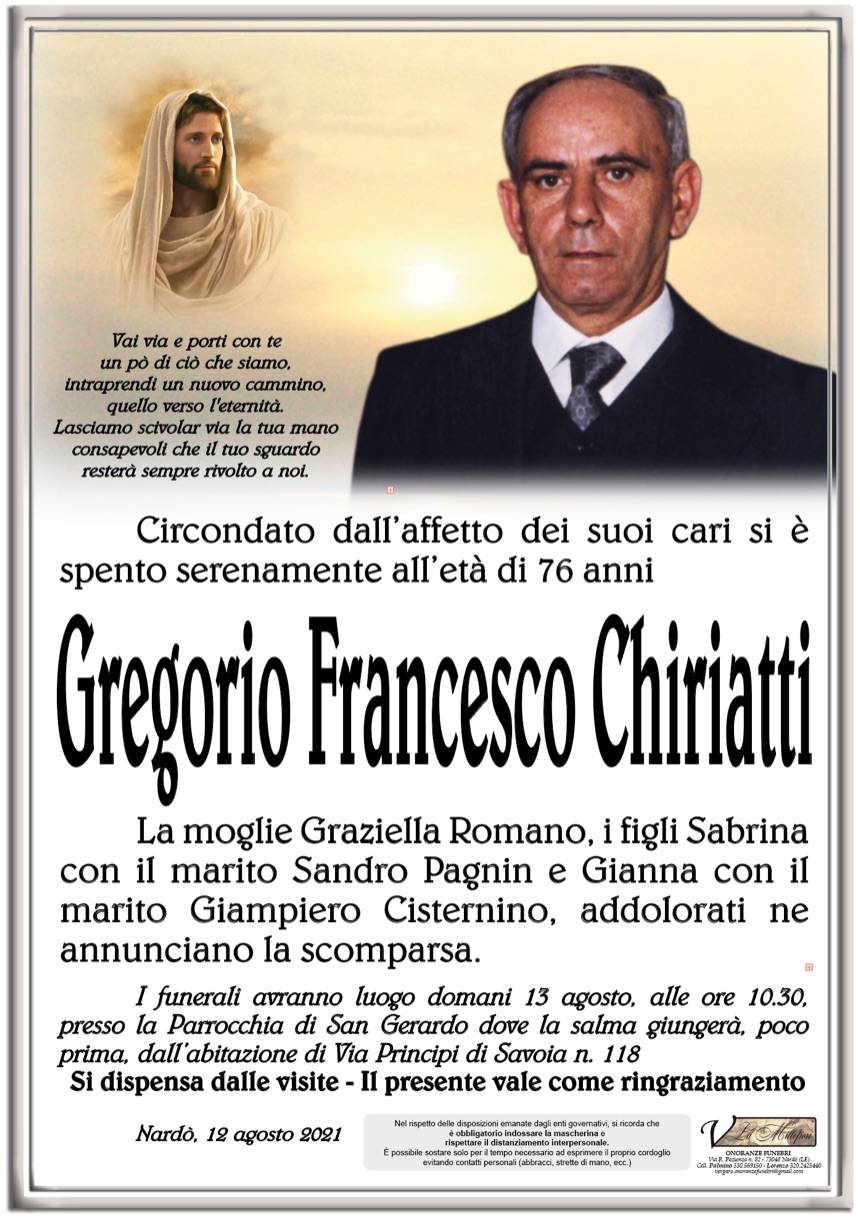 Gregorio Francesco Chiriatti