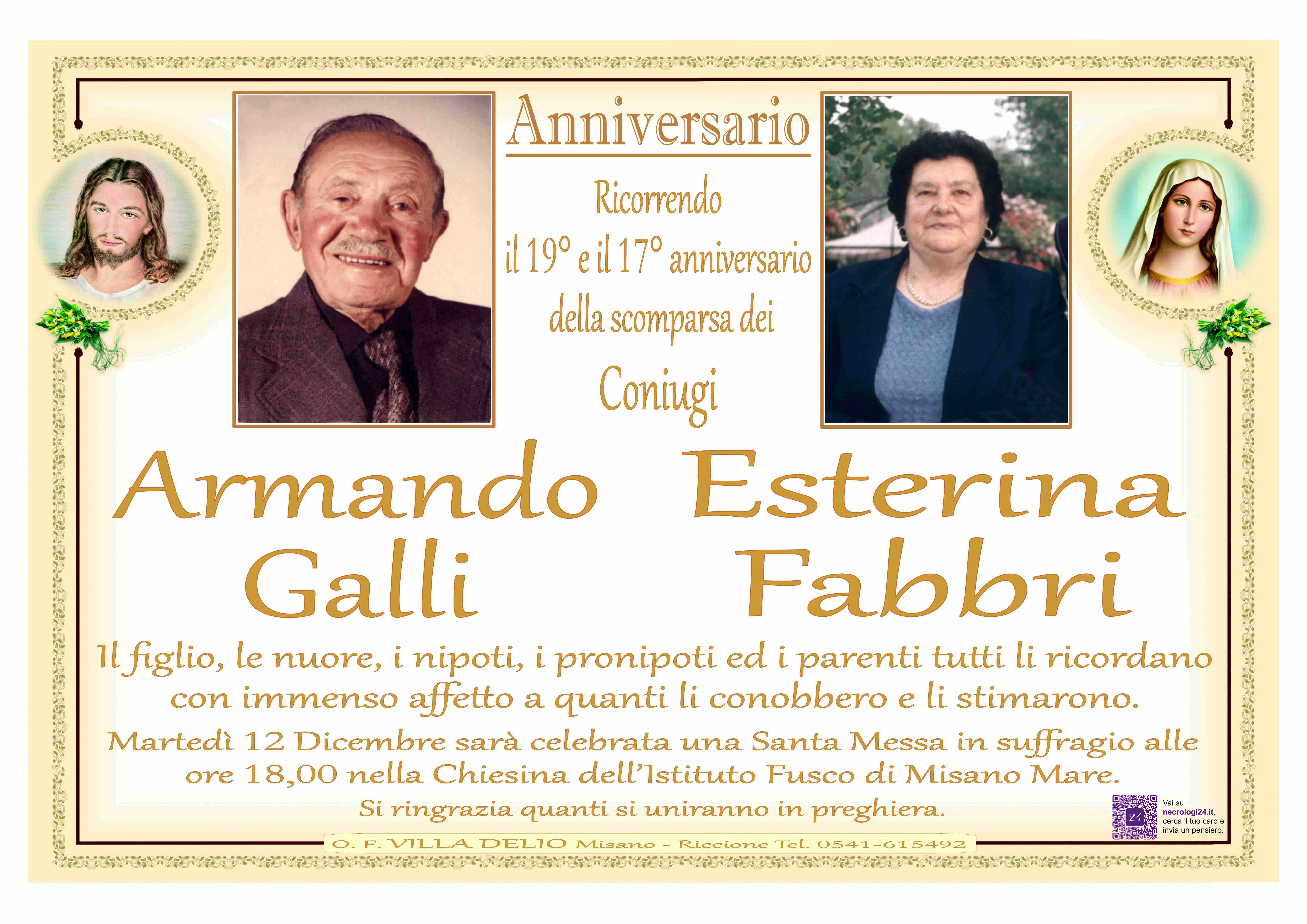 Armando Galli e Esterina Fabbri