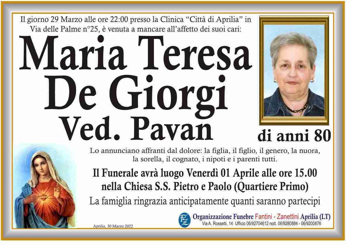 Maria Teresa De Giorgi