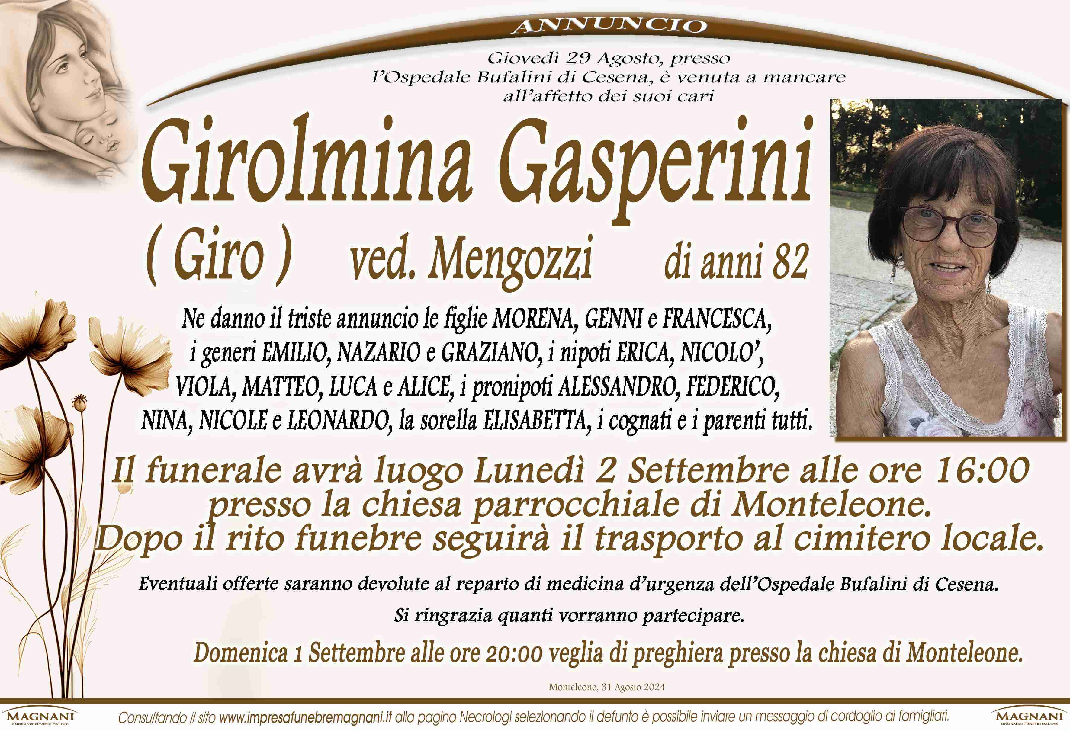 Gasperini Girolmina (Giro)