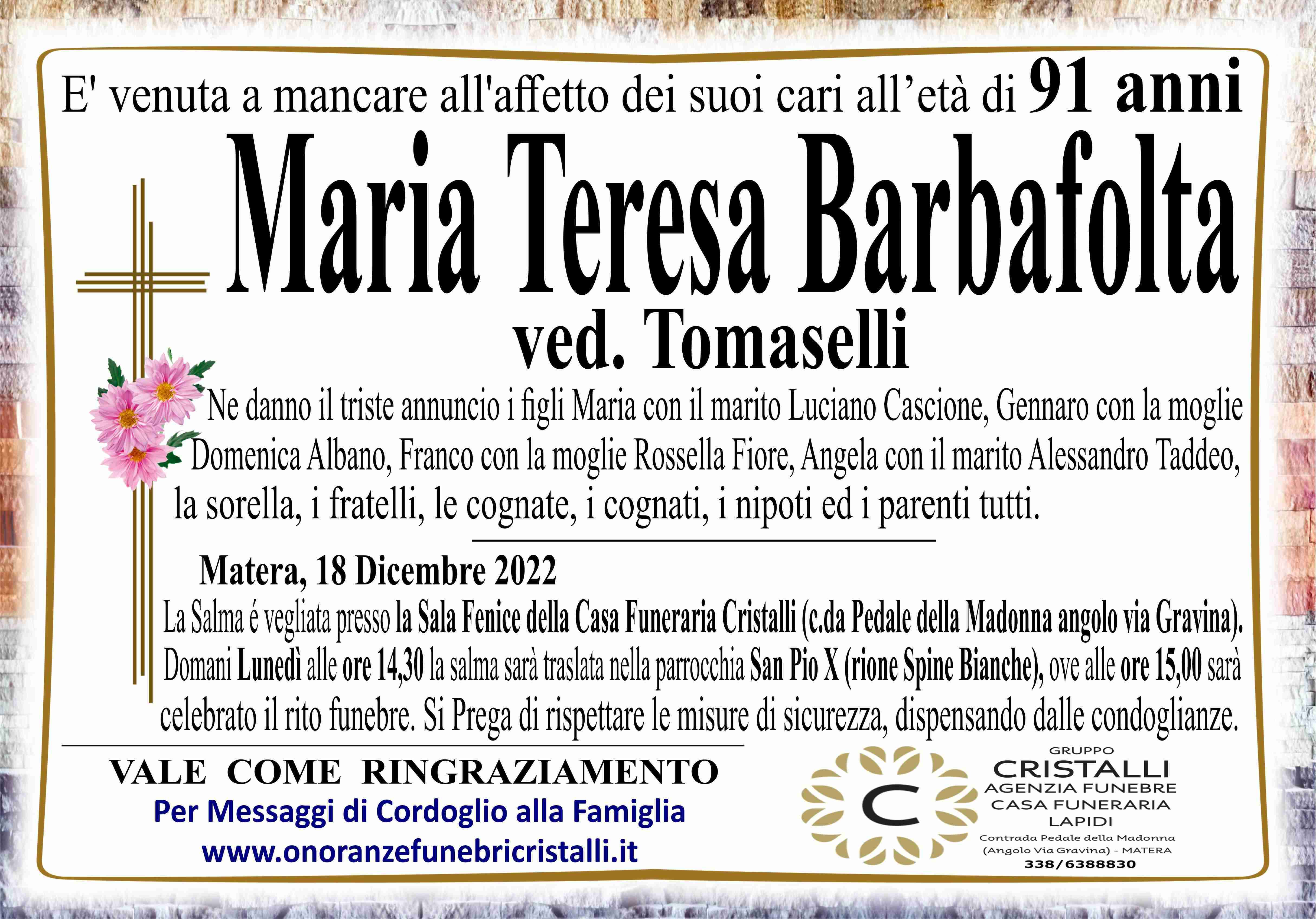 Maria Teresa Barbafolta