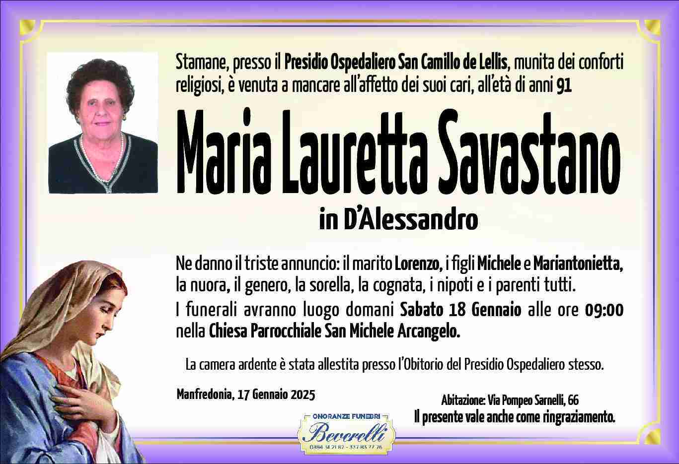 Maria Lauretta Savastano